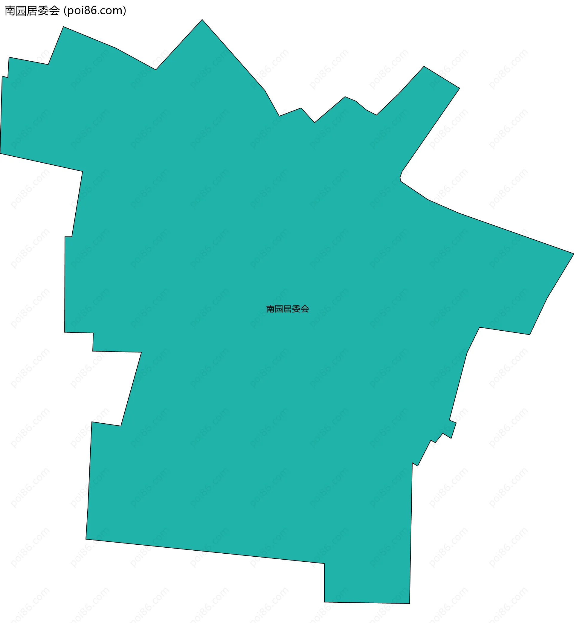 南园居委会边界地图