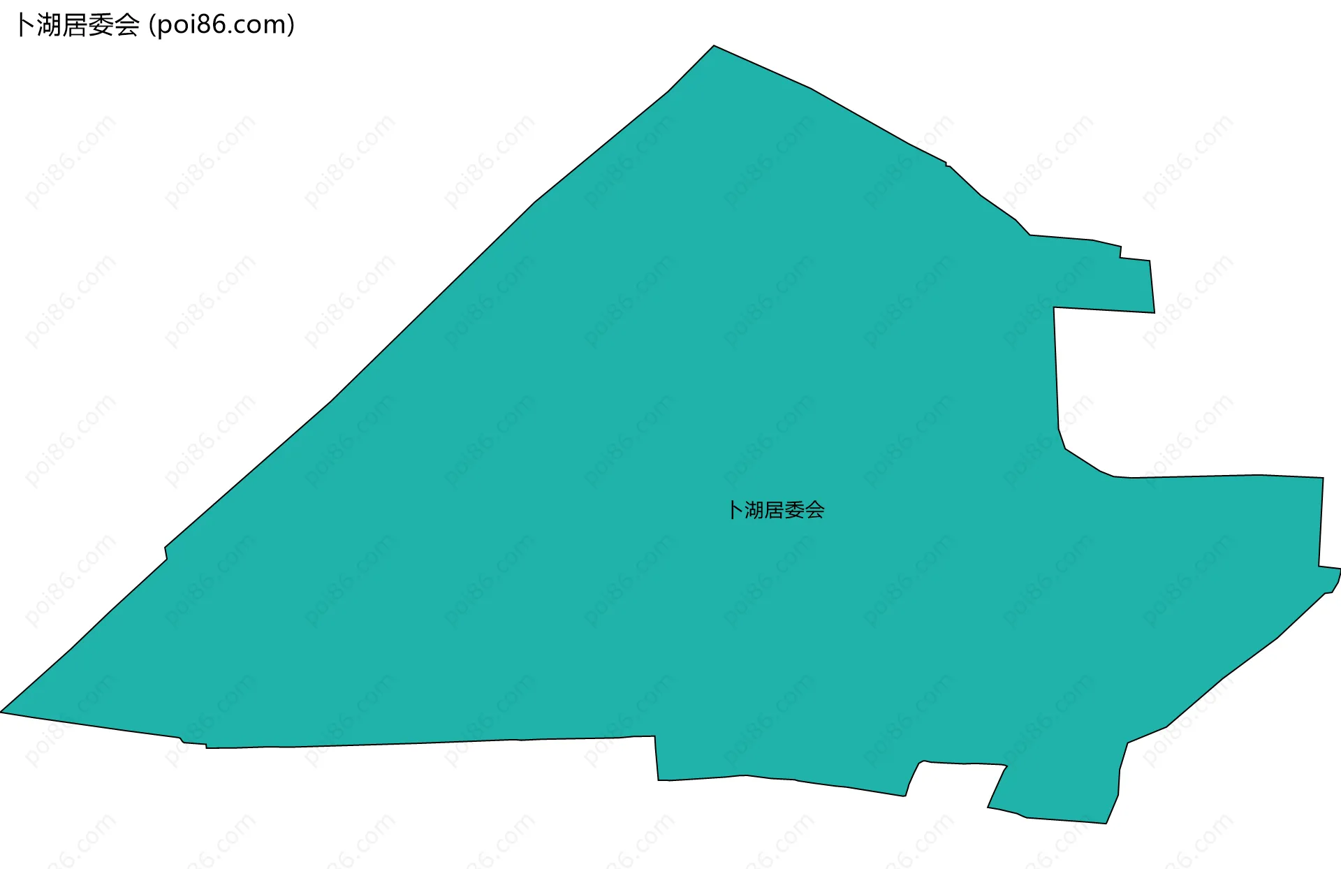 卜湖居委会边界地图