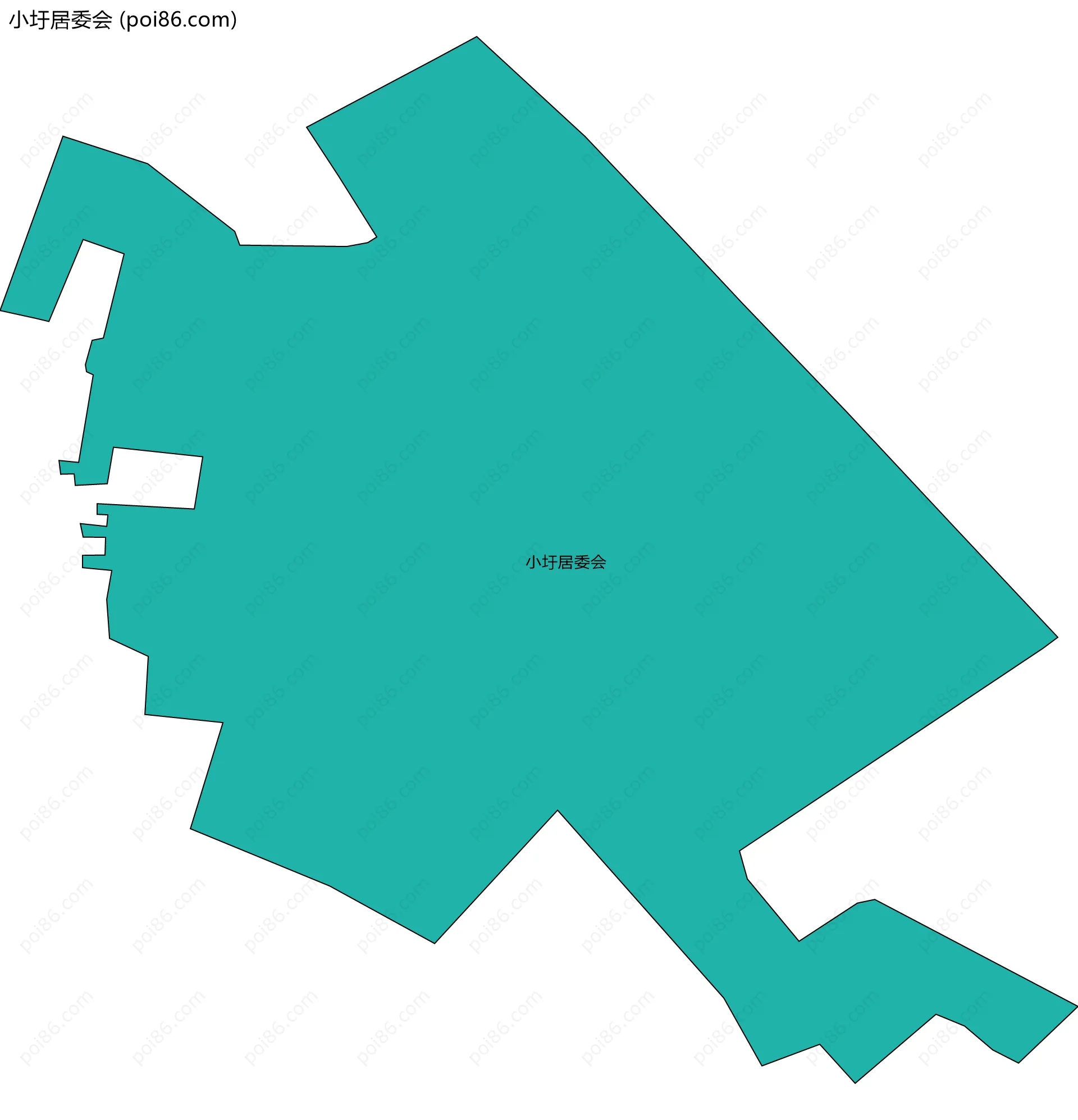 小圩居委会边界地图