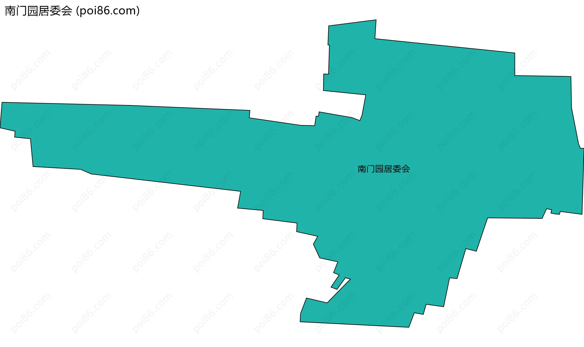 南门园居委会边界地图