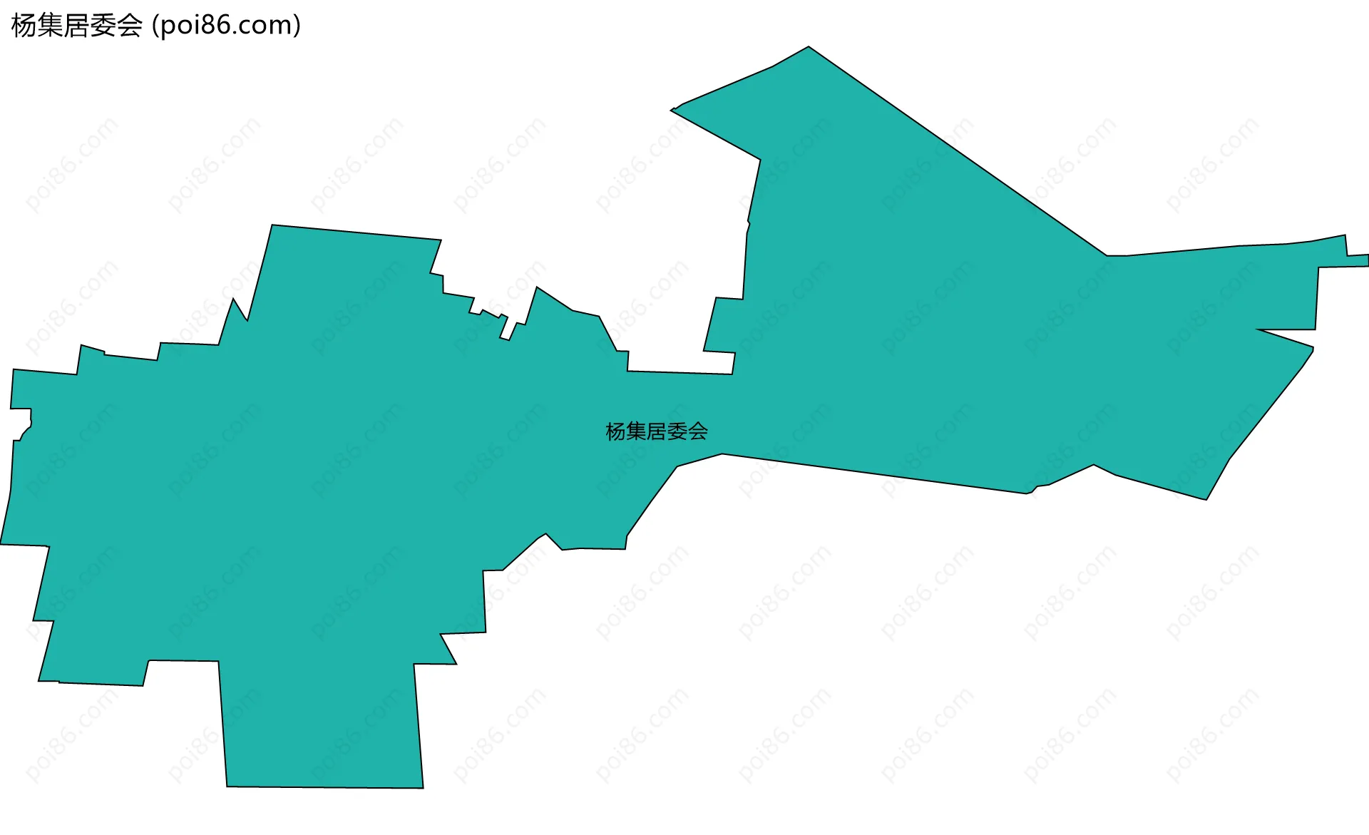 杨集居委会边界地图