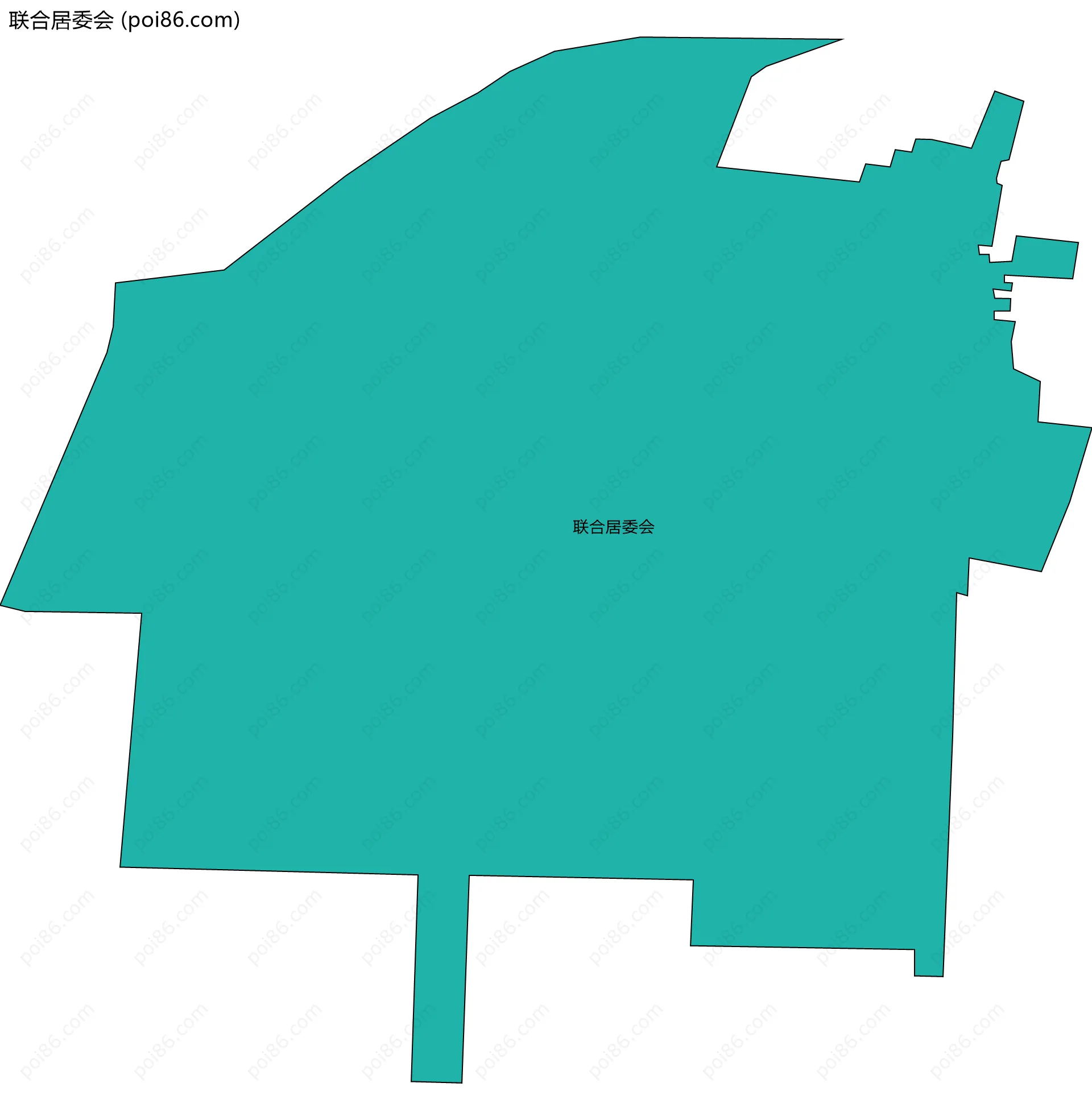 联合居委会边界地图