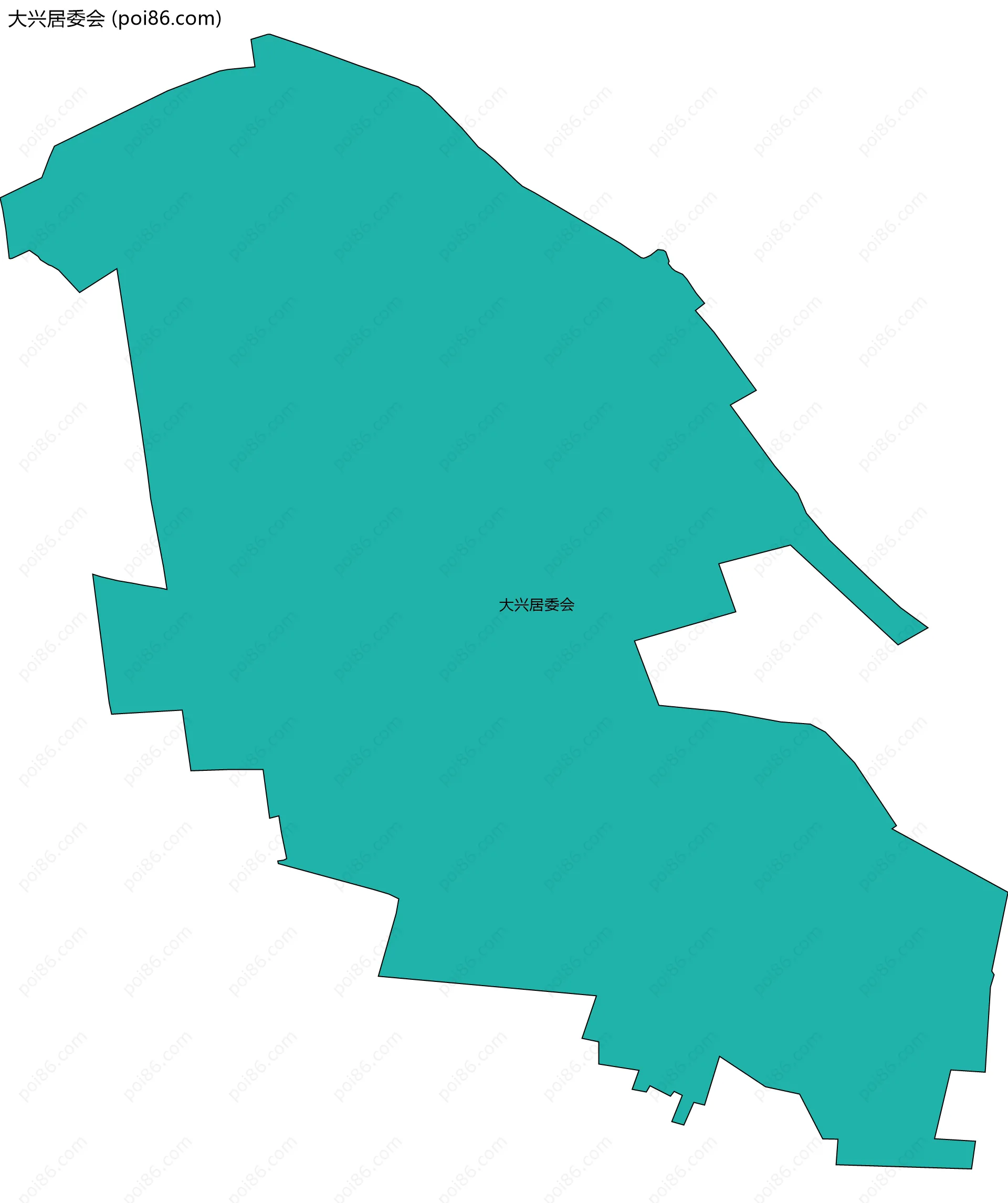 大兴居委会边界地图