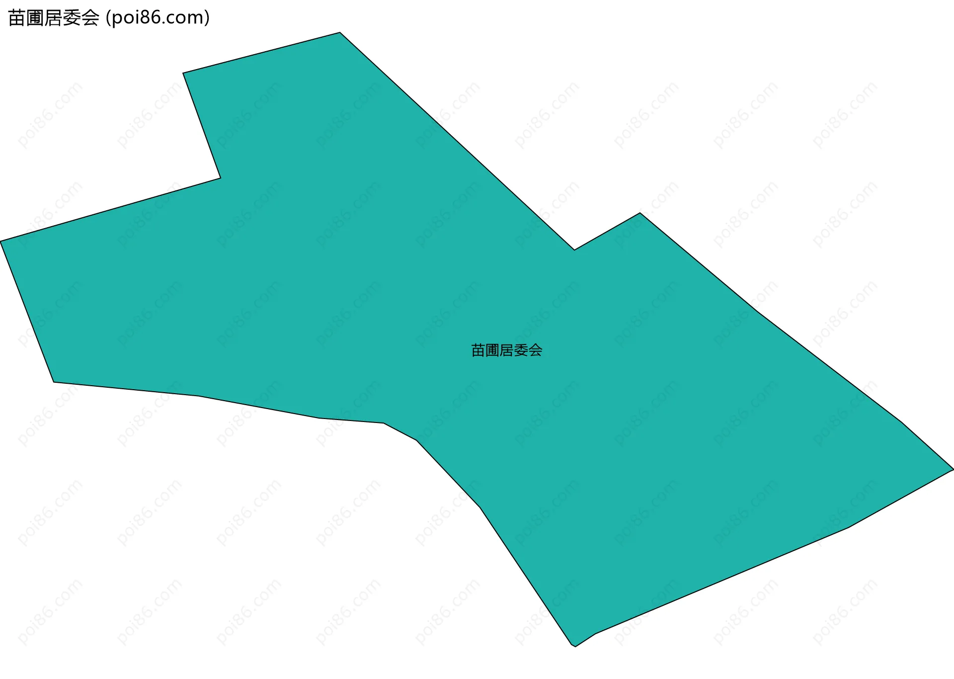 苗圃居委会边界地图