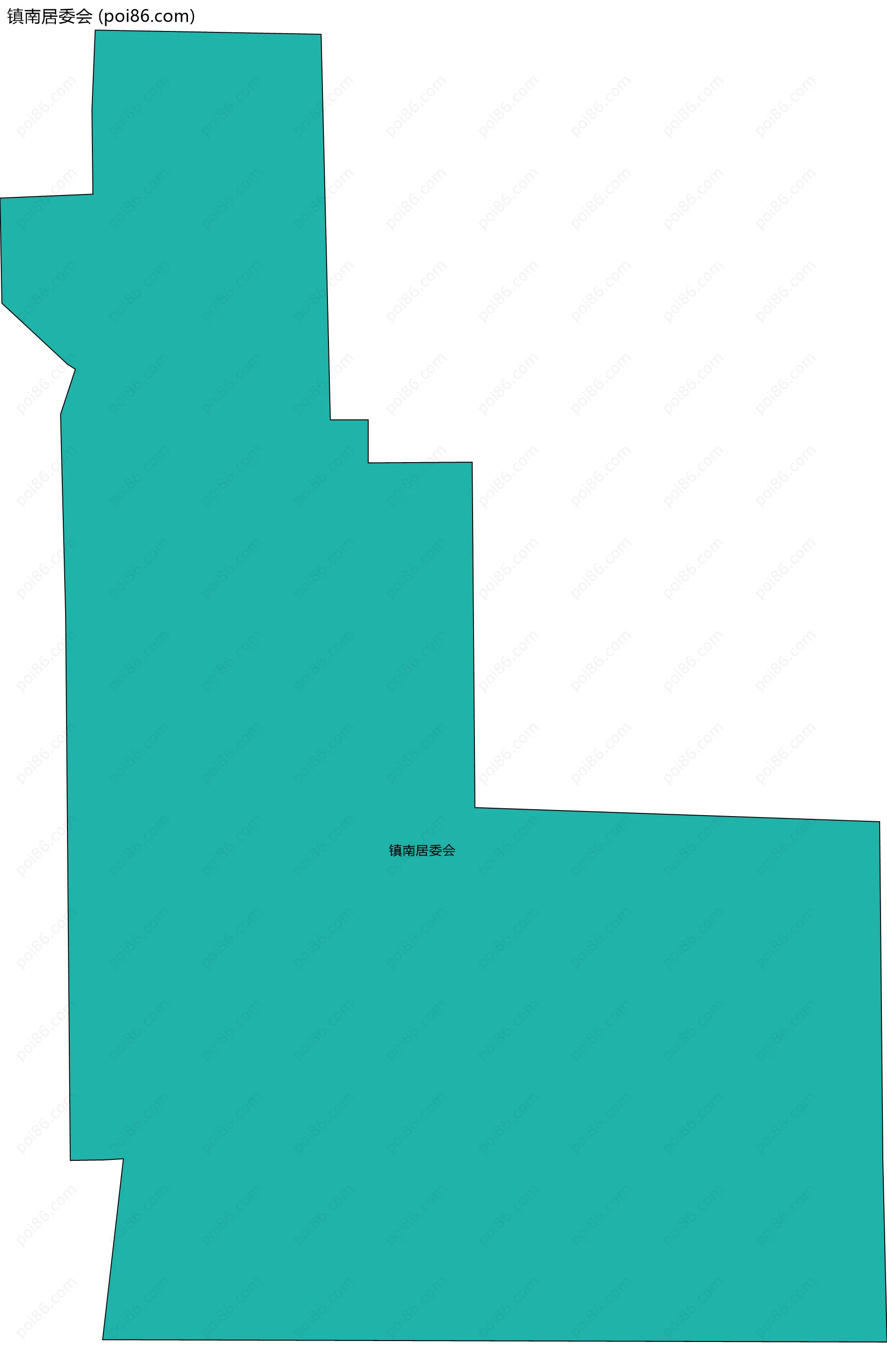 镇南居委会边界地图