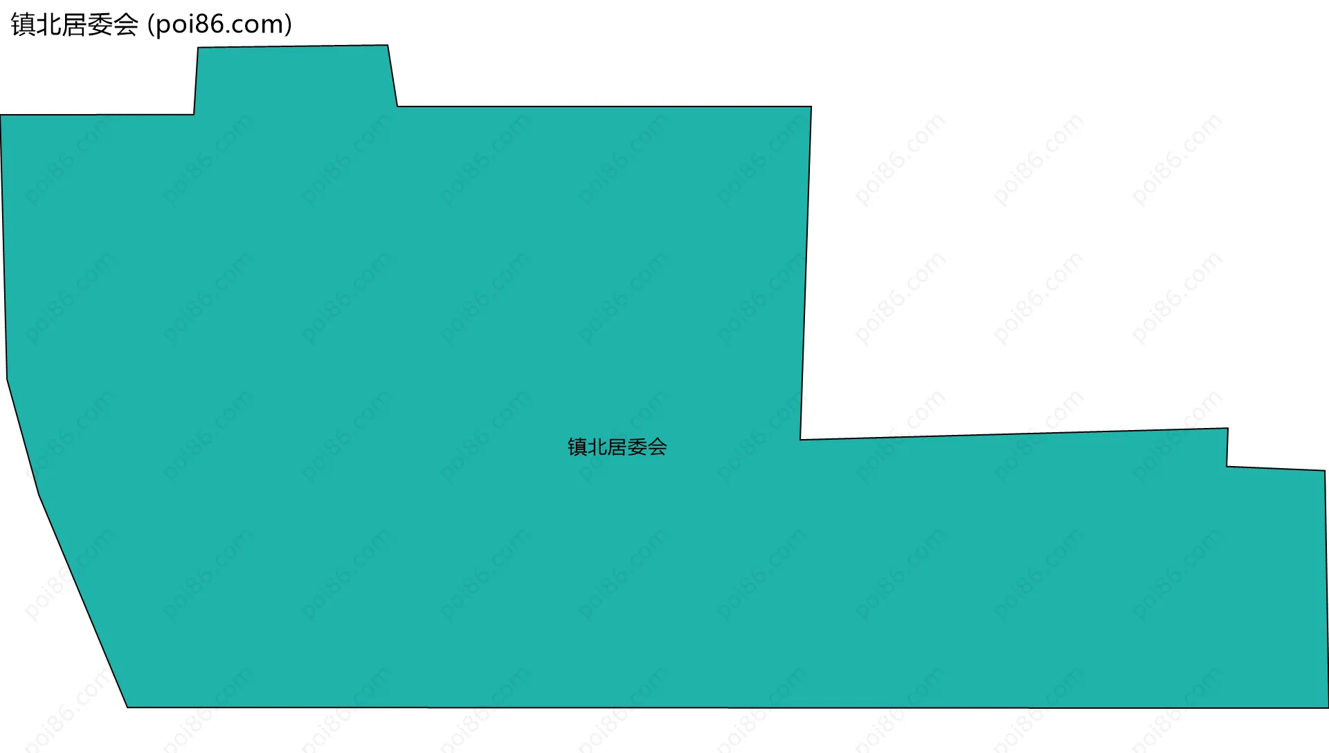 镇北居委会边界地图