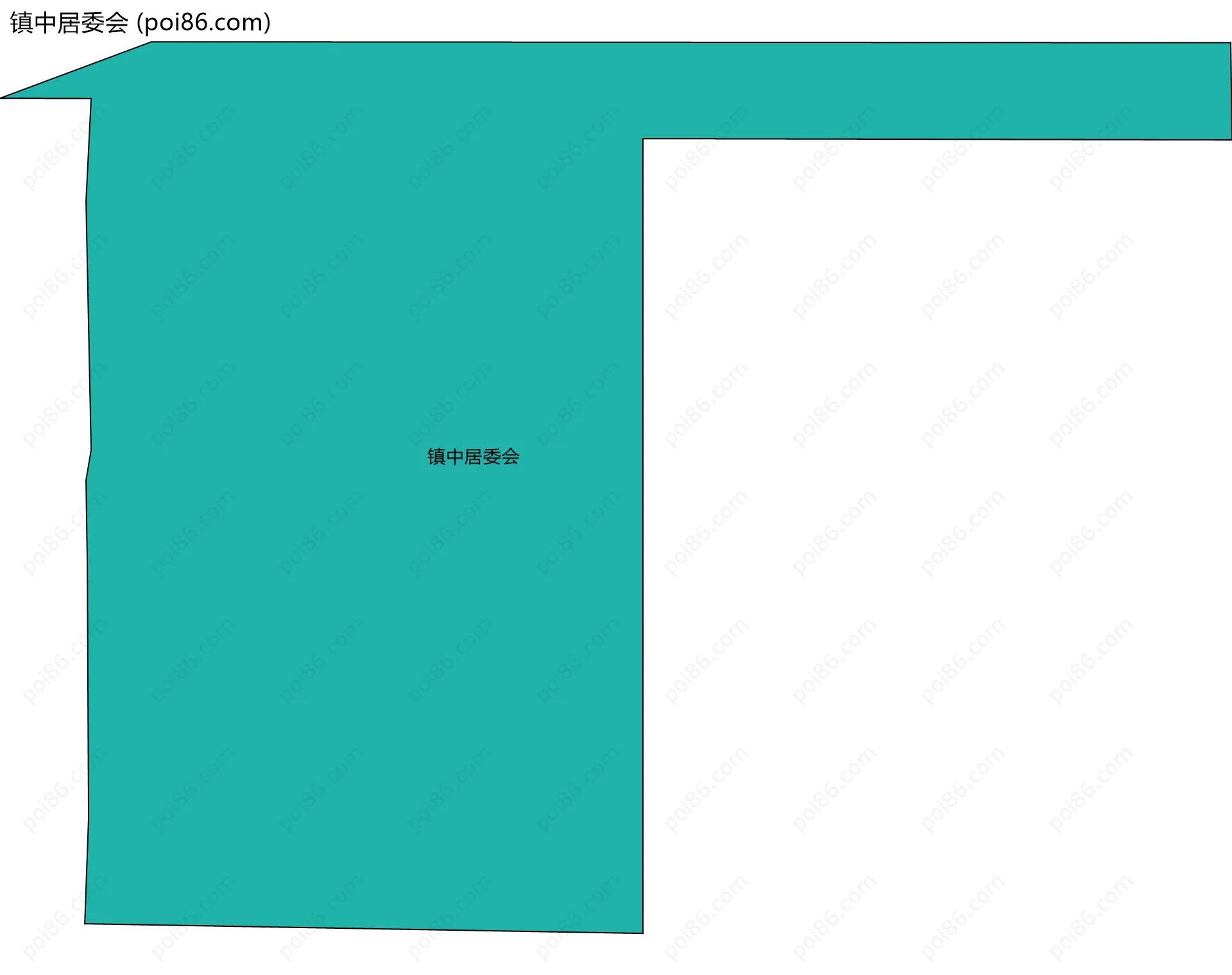 镇中居委会边界地图