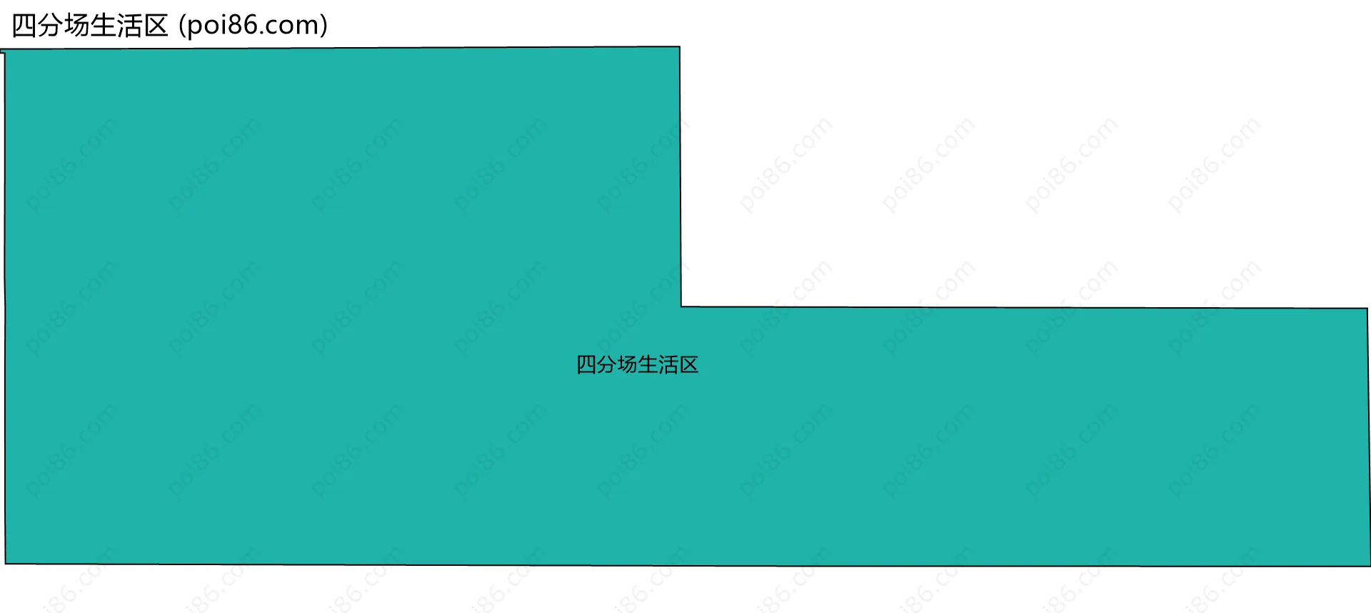 四分场生活区边界地图