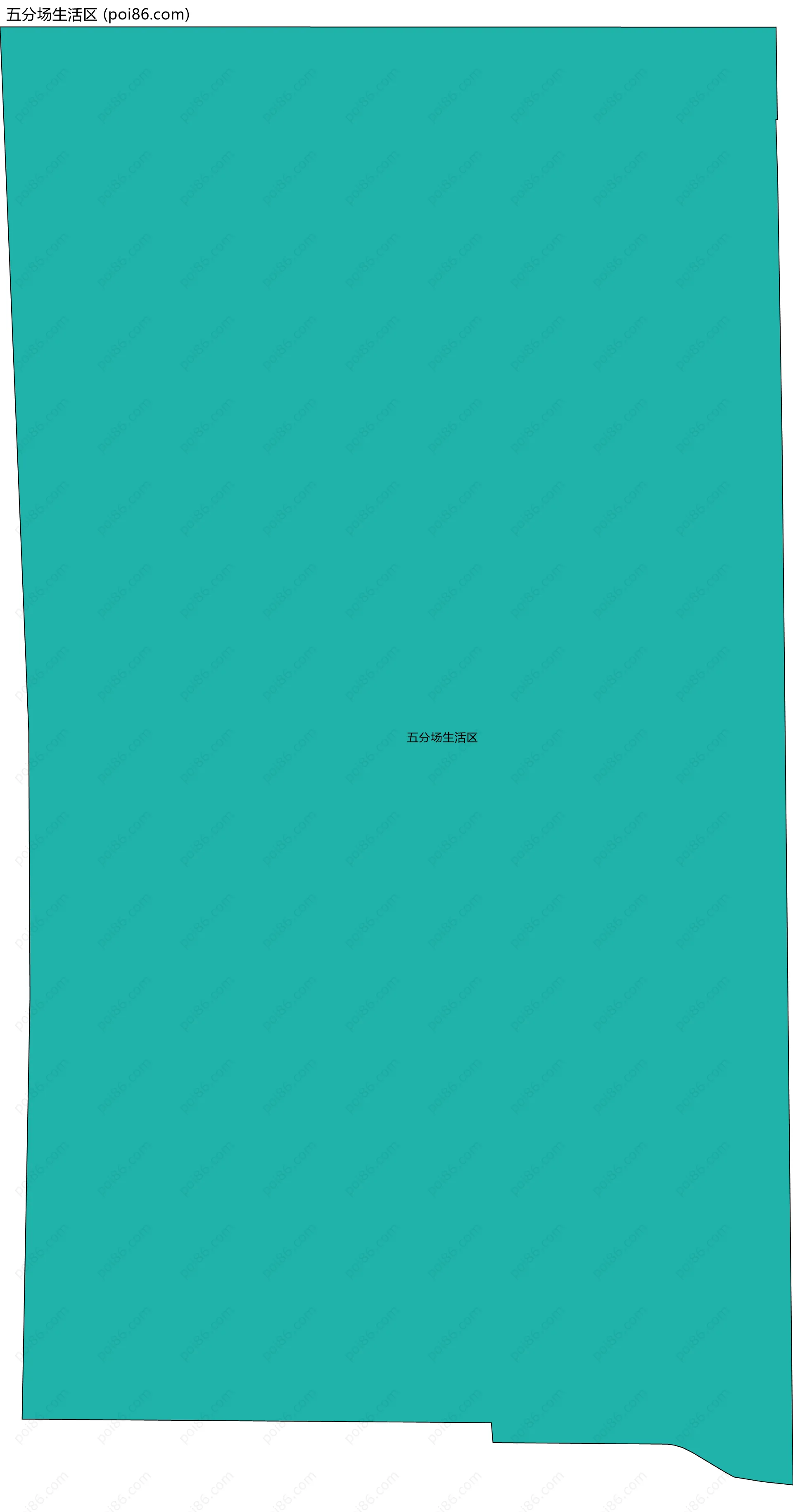 五分场生活区边界地图