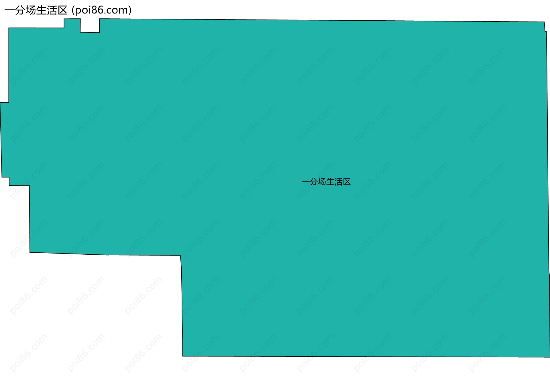 一分场生活区边界地图