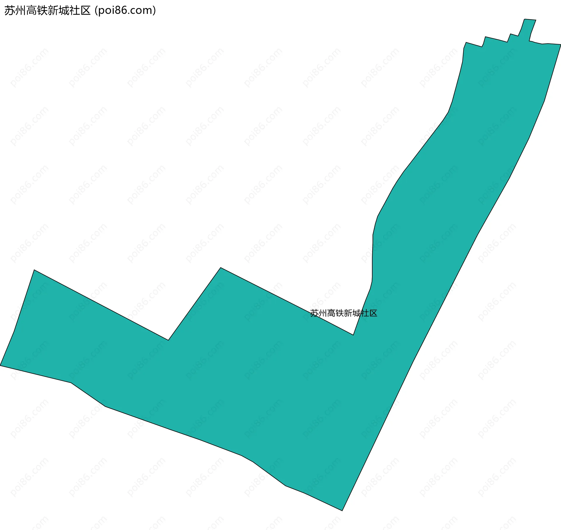 苏州高铁新城社区边界地图