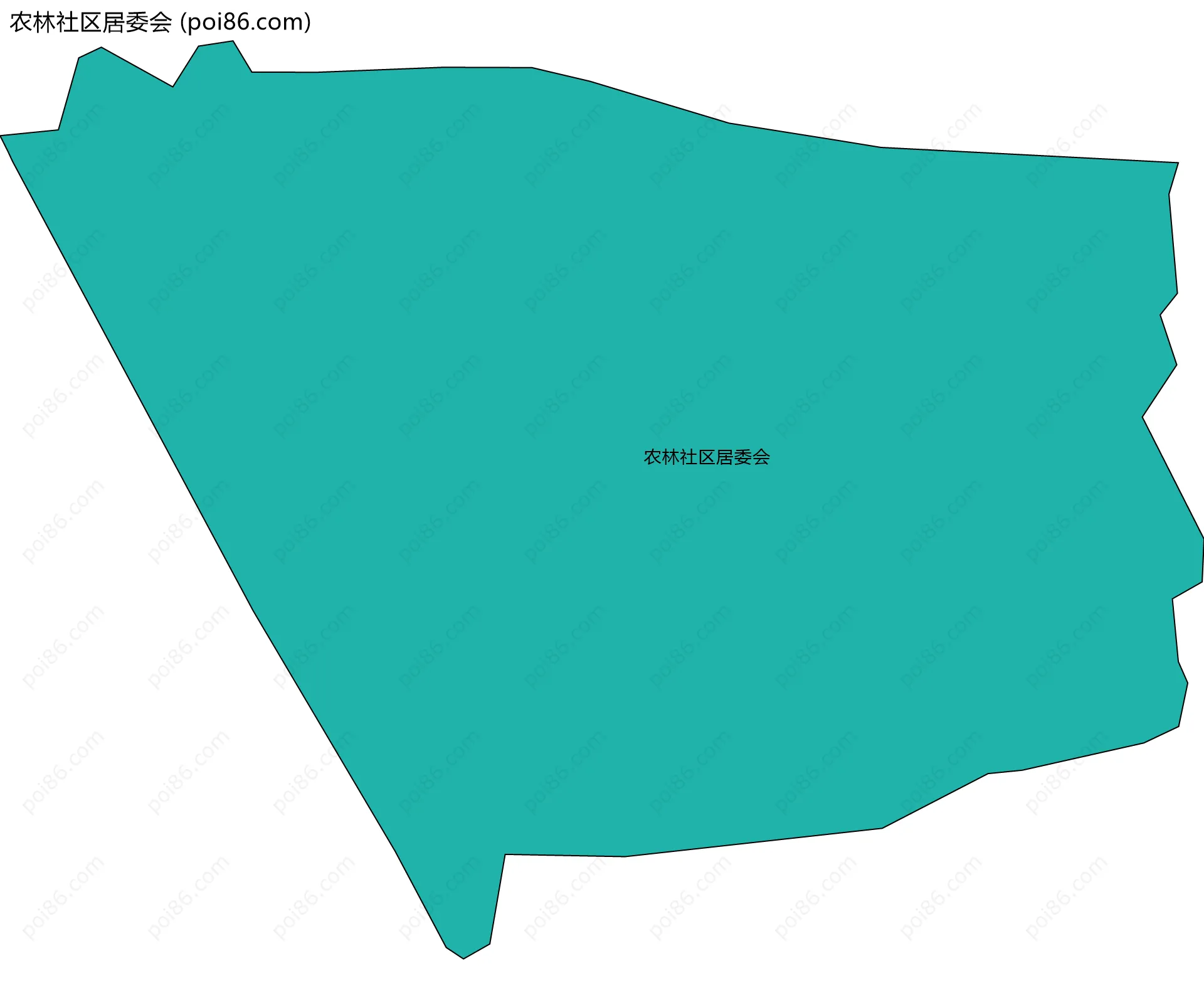 农林社区居委会边界地图