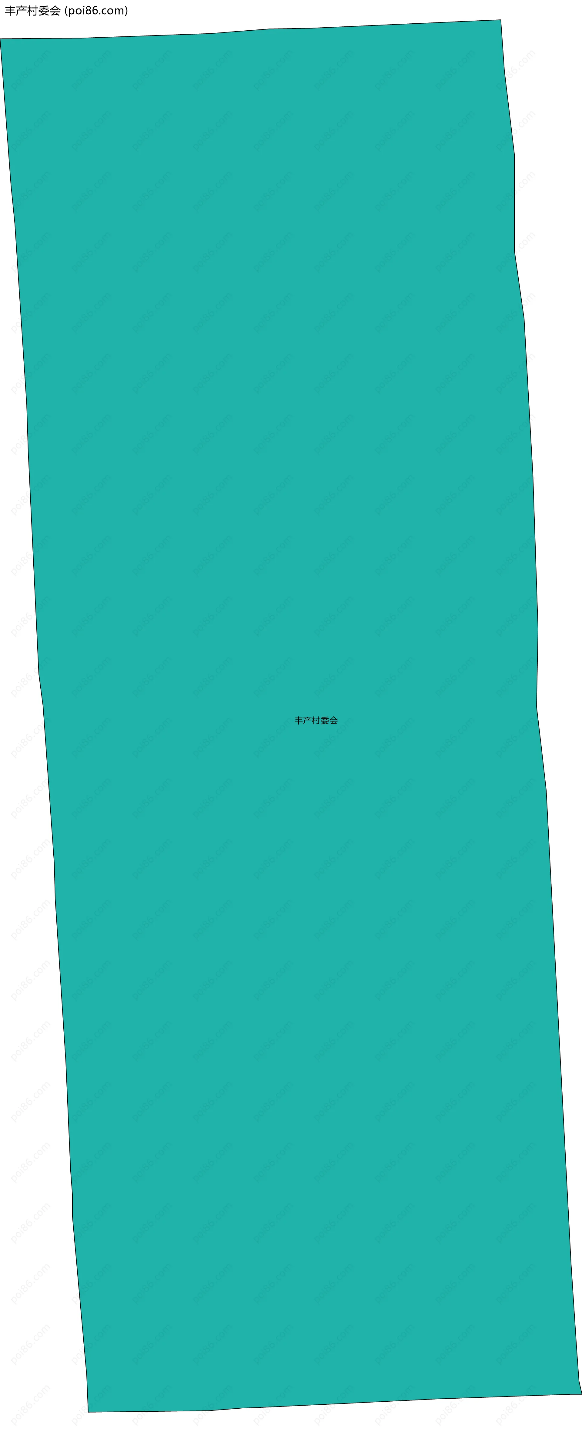 丰产村委会边界地图