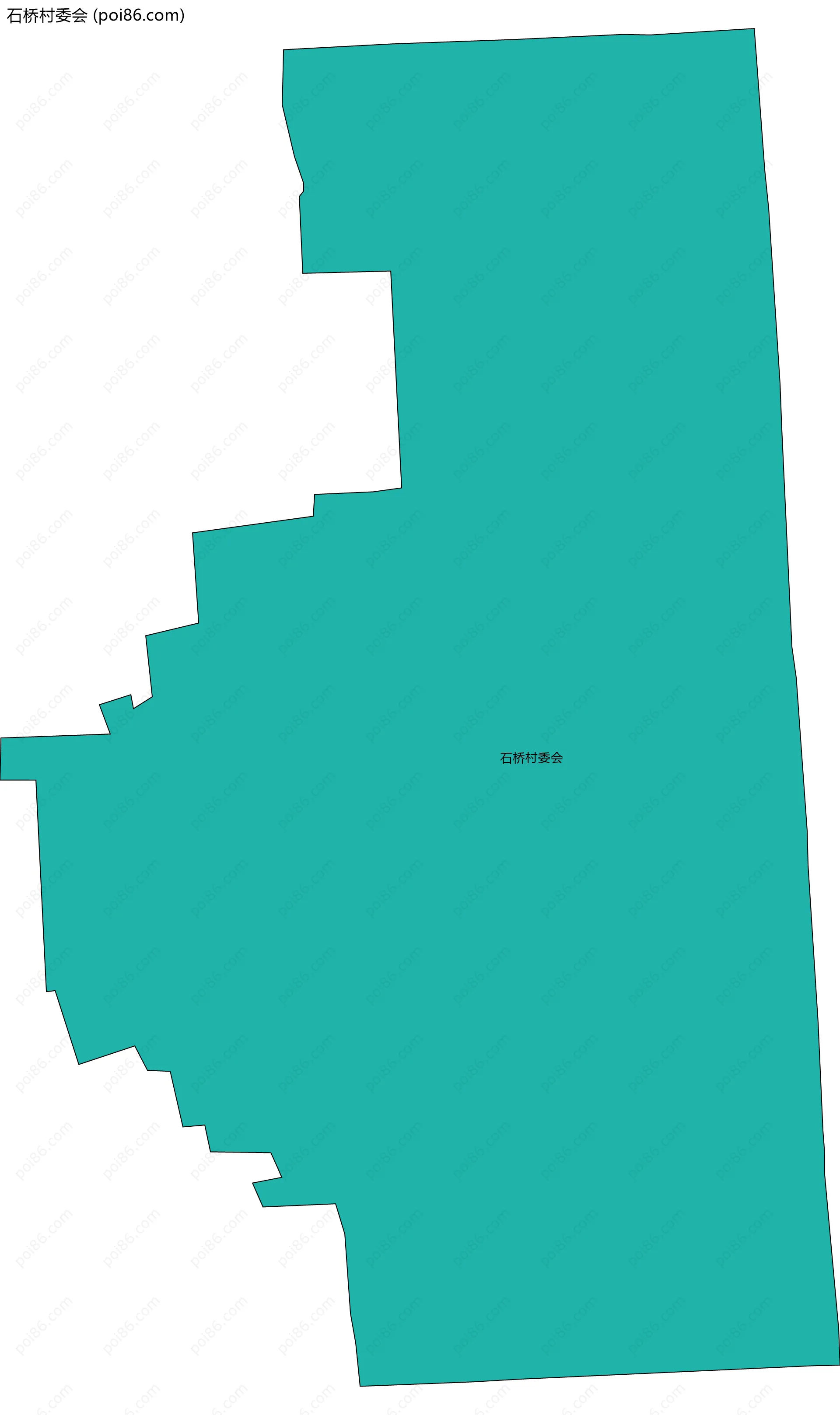 石桥村委会边界地图