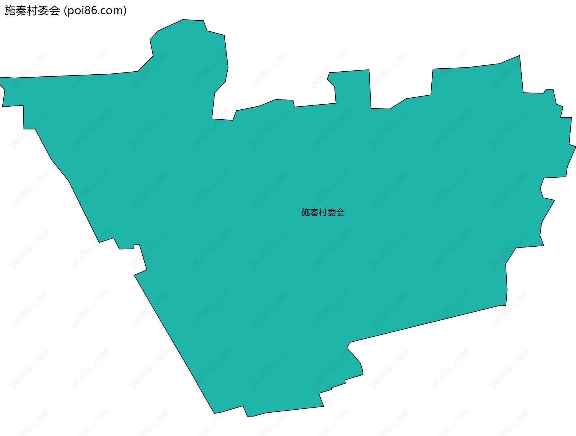 施秦村委会边界地图