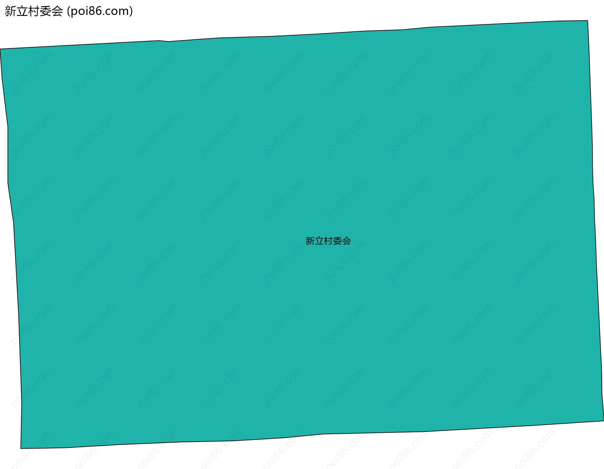 新立村委会边界地图