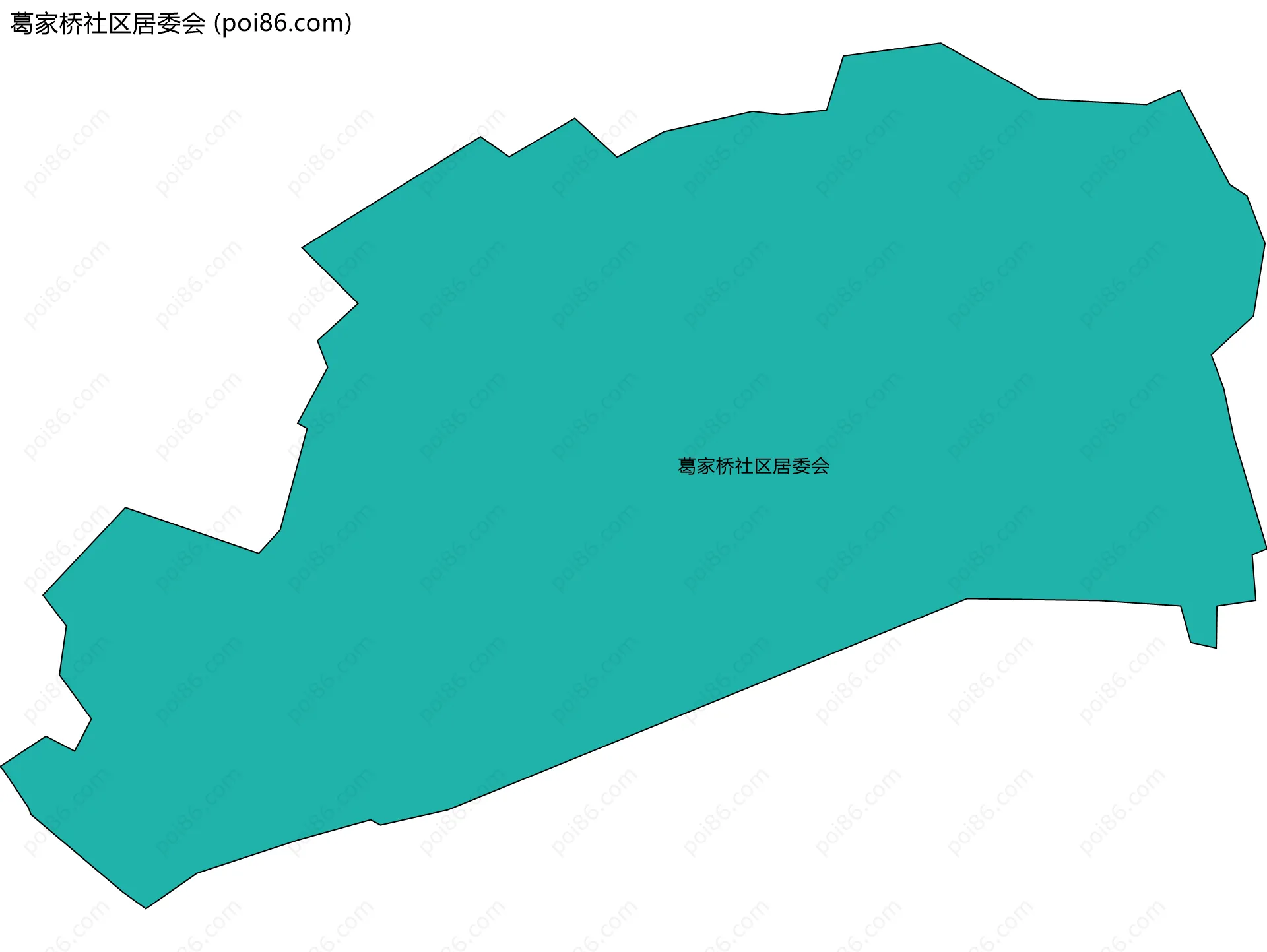 葛家桥社区居委会边界地图