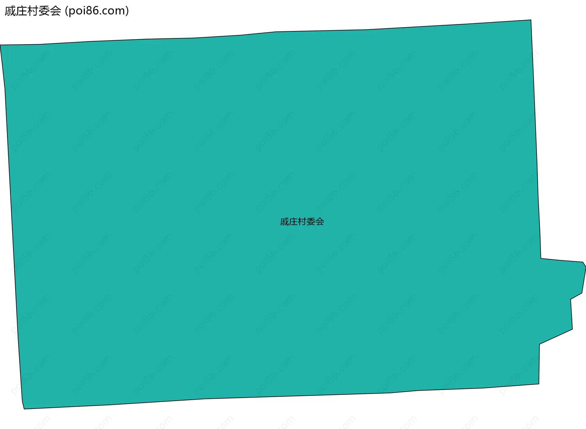 戚庄村委会边界地图