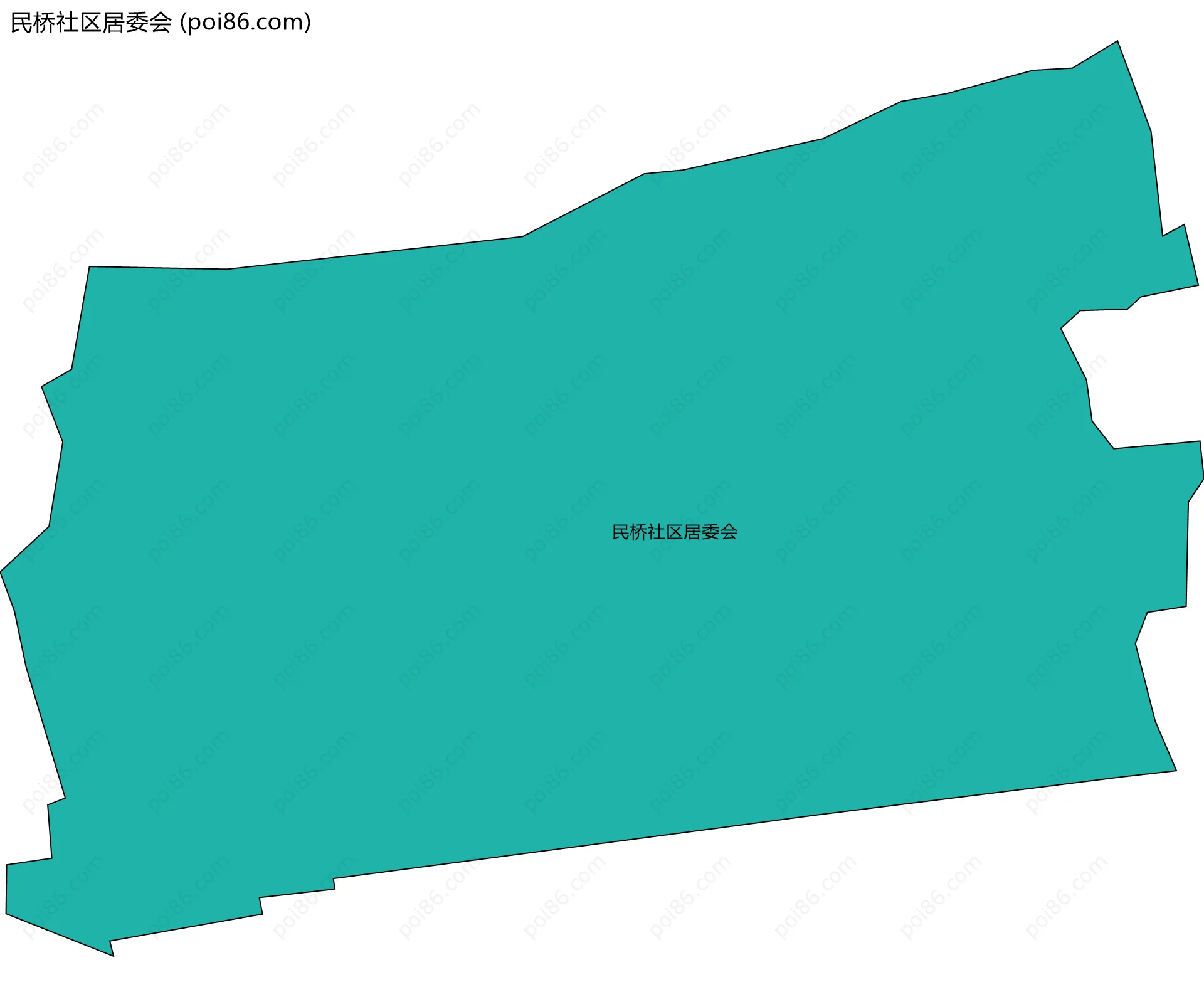 民桥社区居委会边界地图