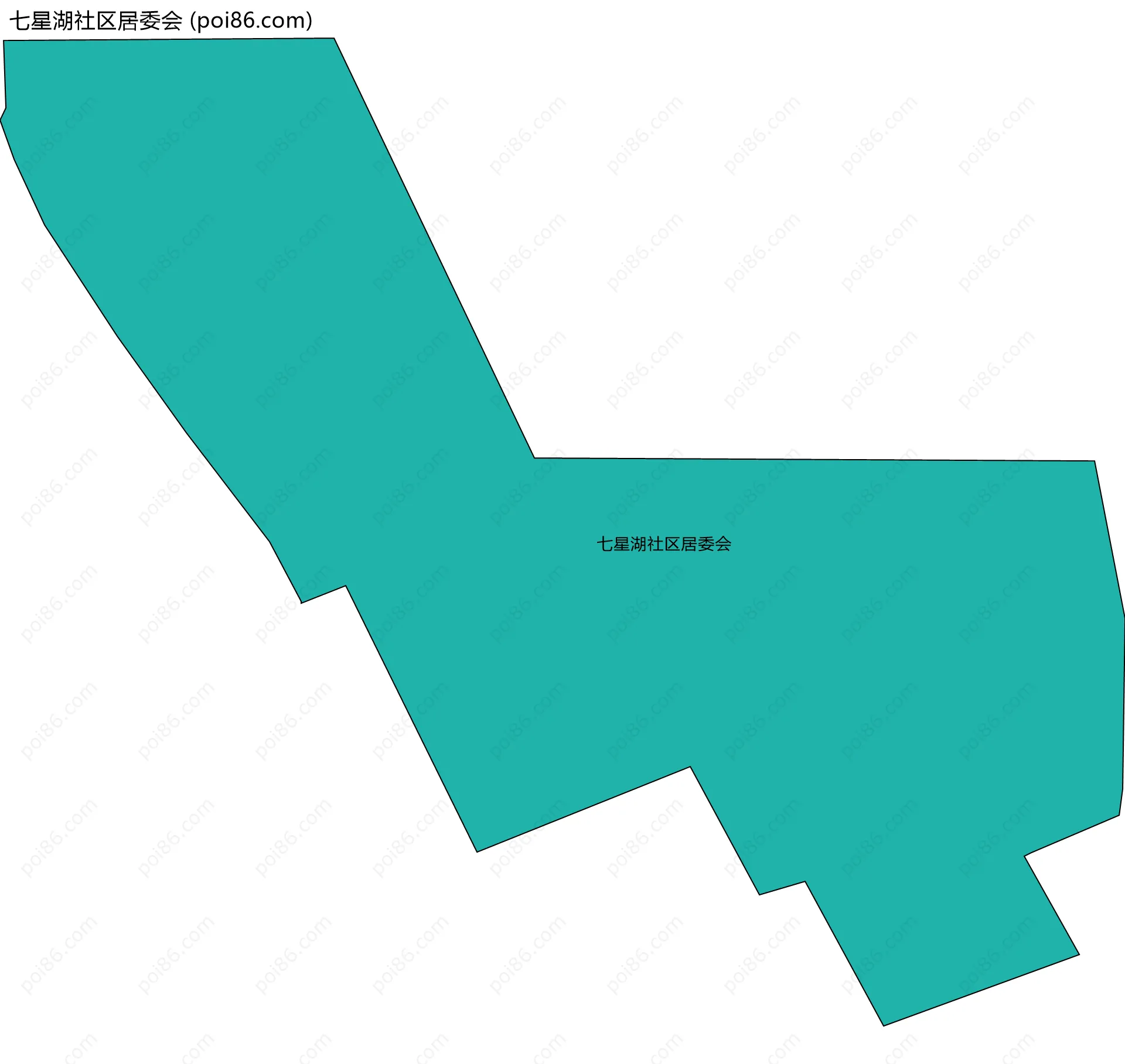 七星湖社区居委会边界地图