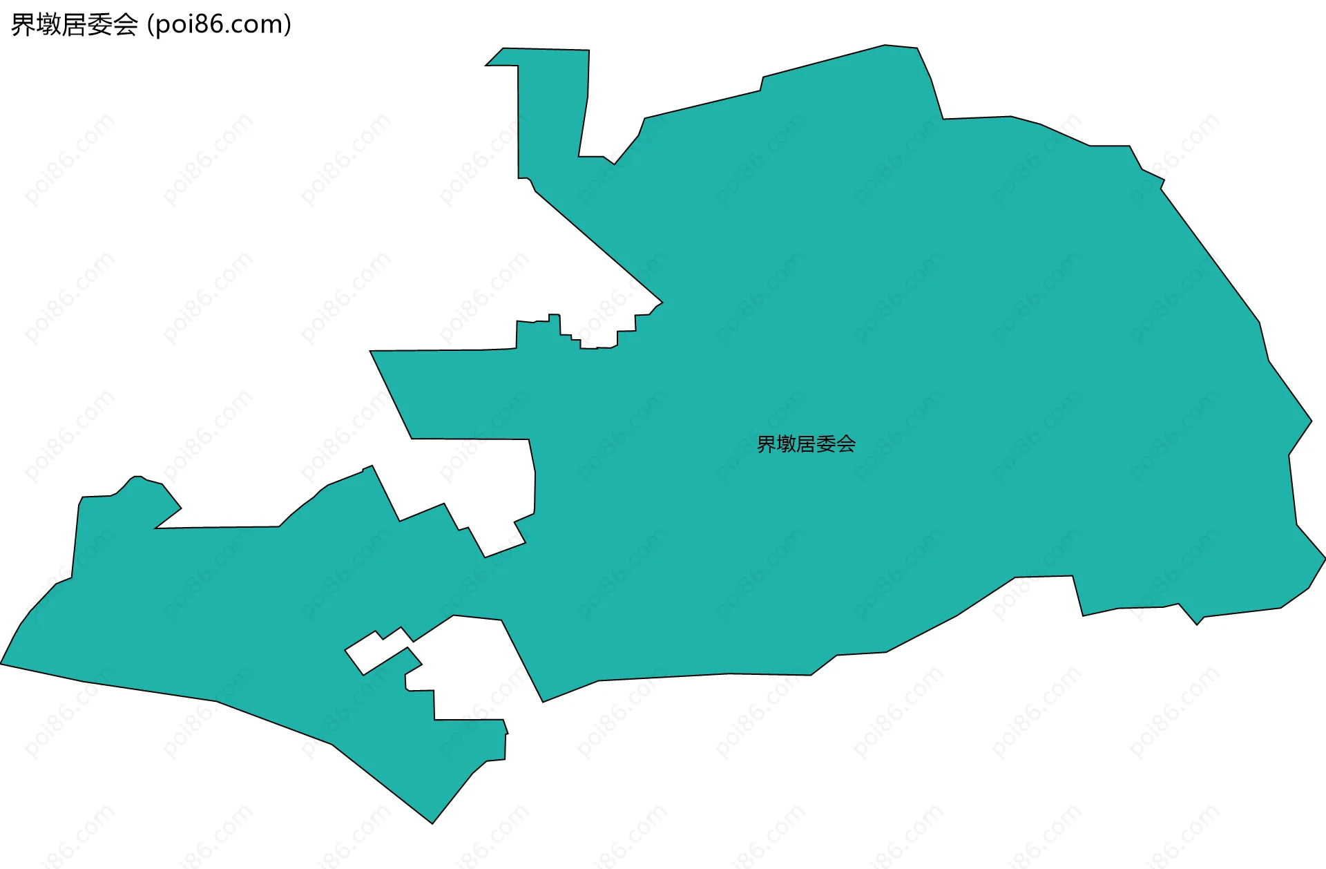 界墩居委会边界地图