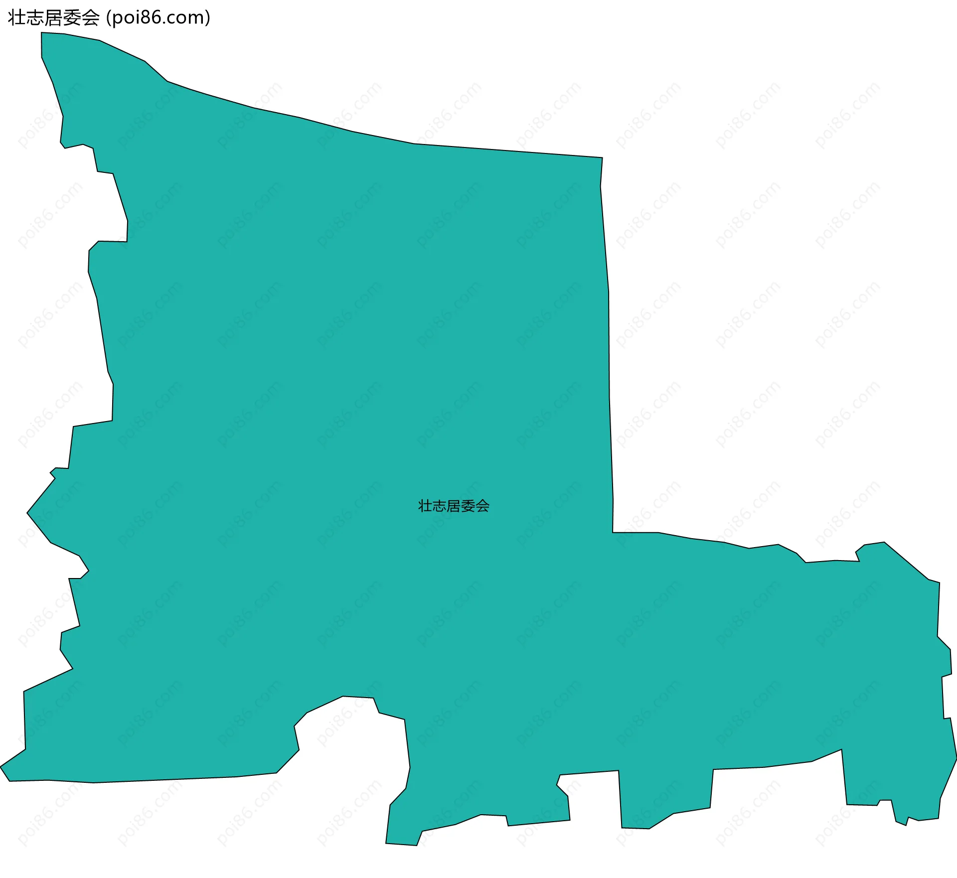 壮志居委会边界地图