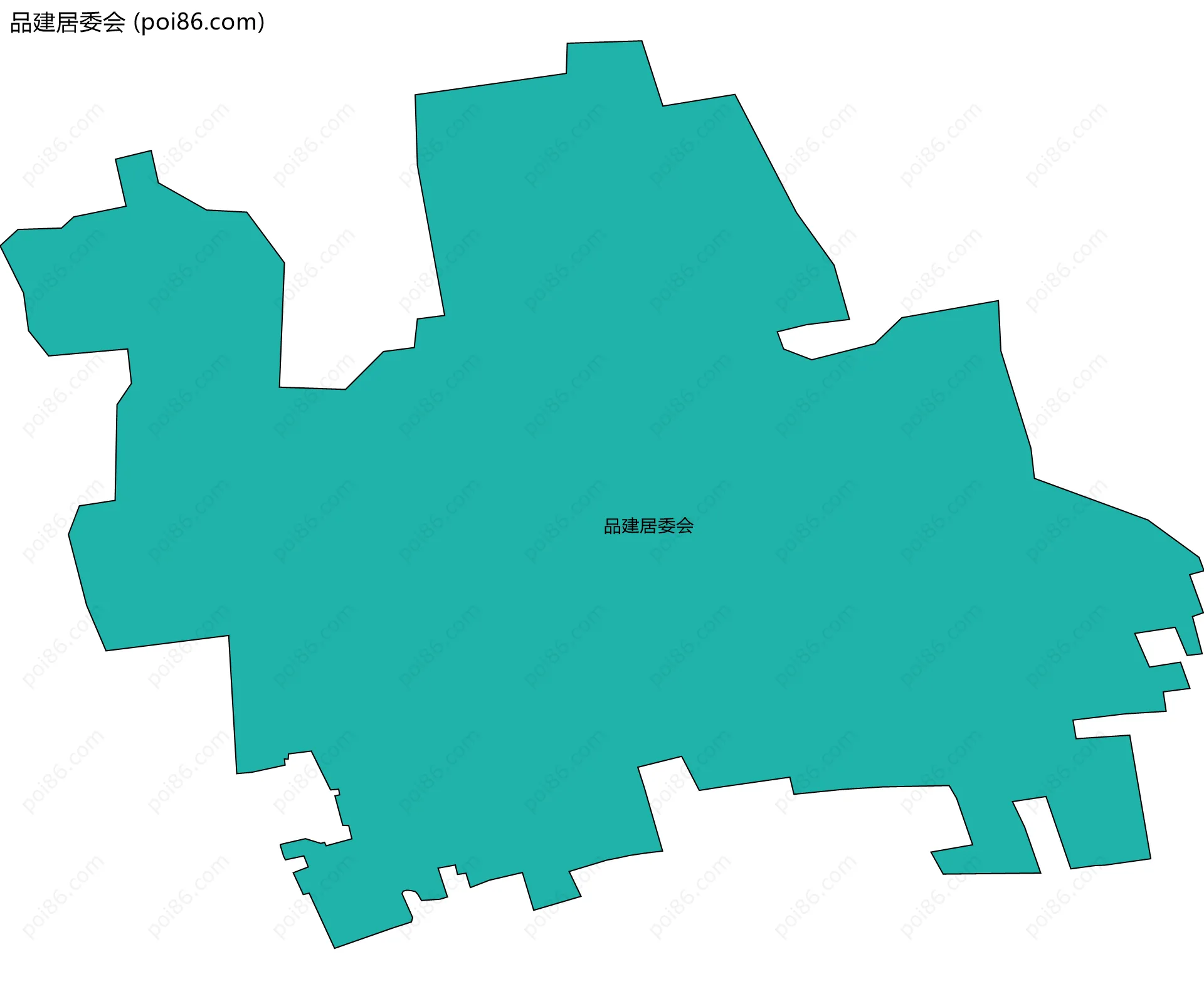 品建居委会边界地图