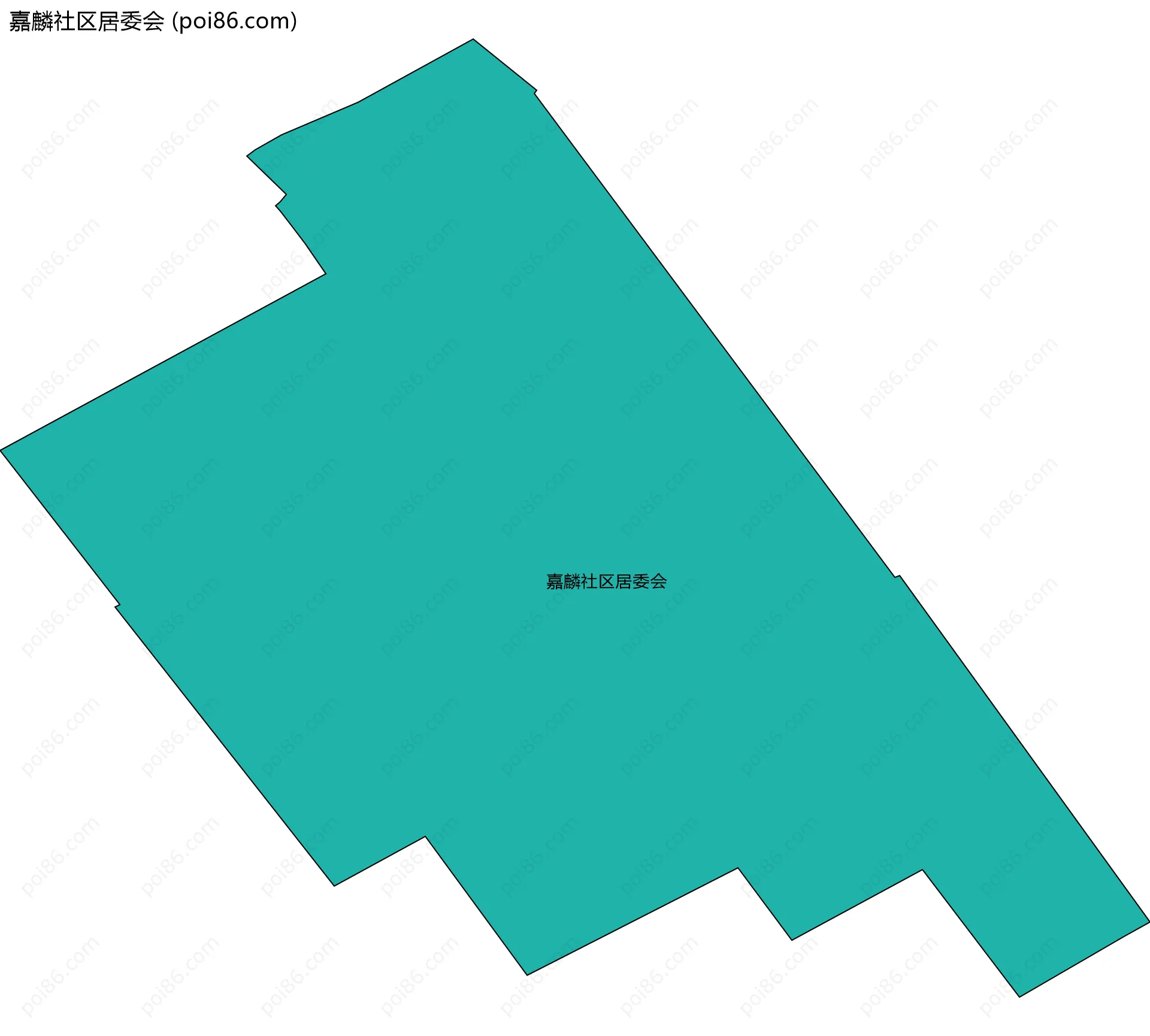 嘉麟社区居委会边界地图