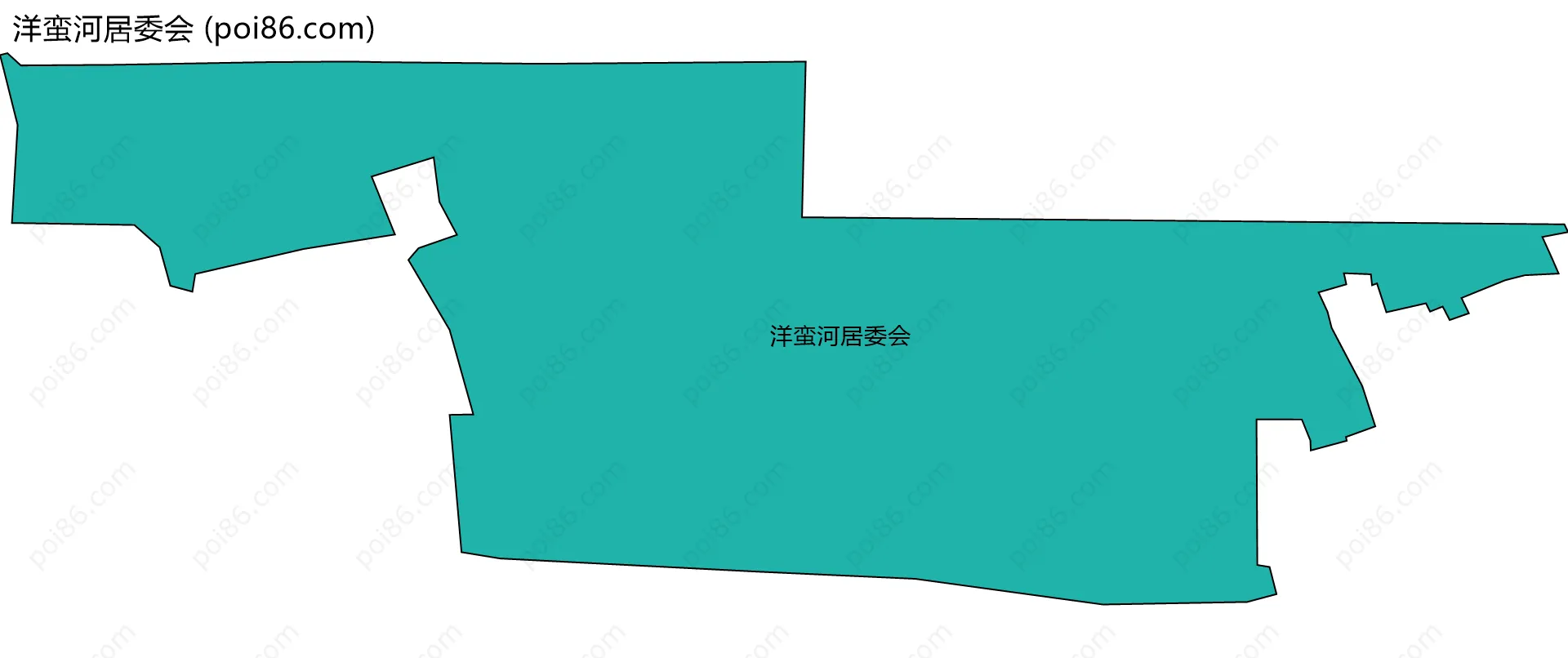 洋蛮河居委会边界地图