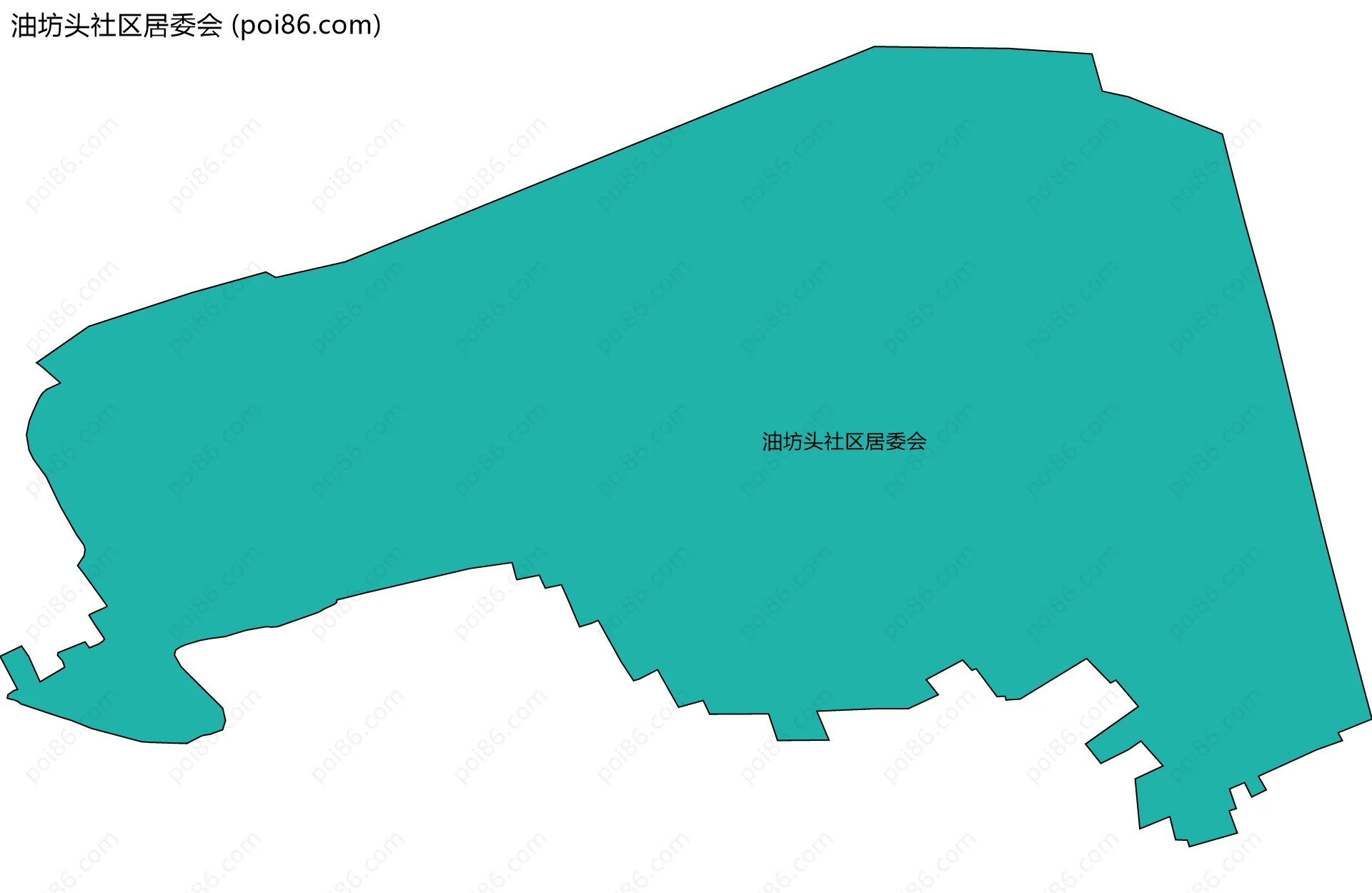 油坊头社区居委会边界地图