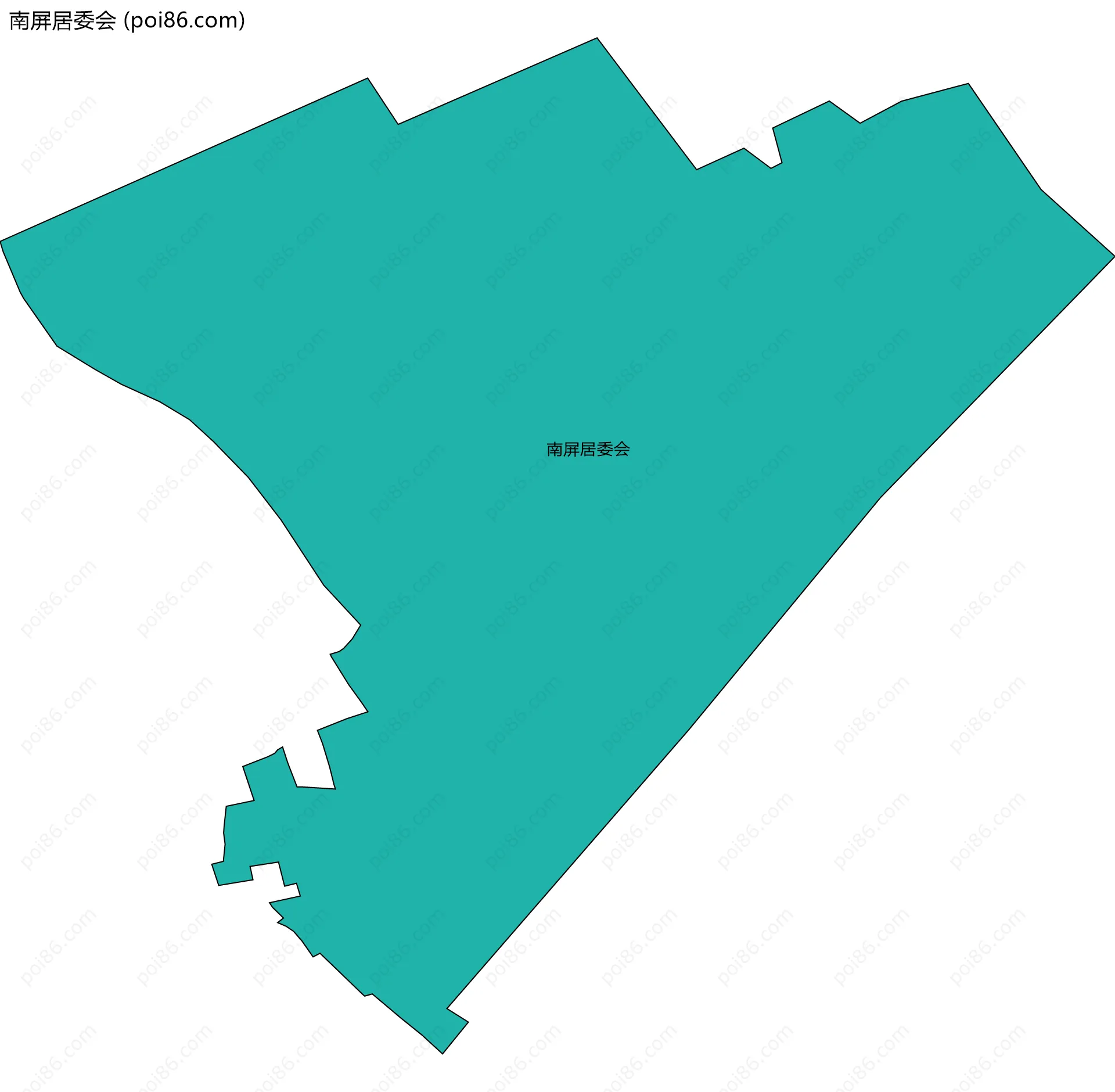 南屏居委会边界地图