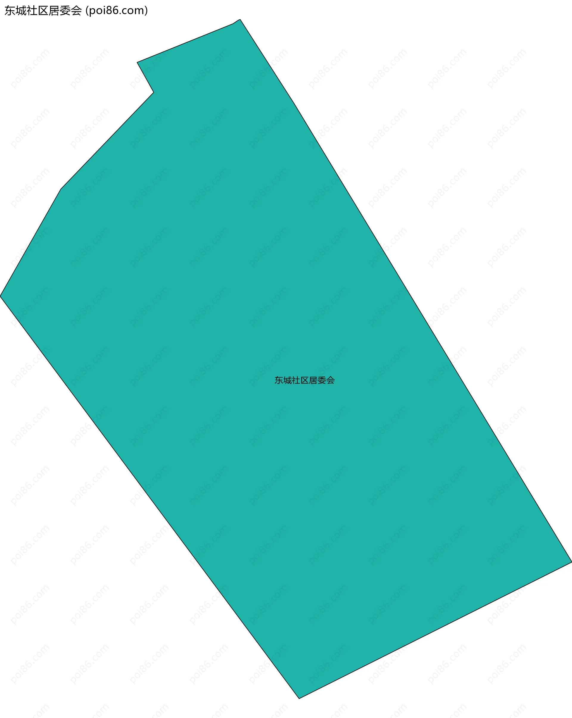 东城社区居委会边界地图