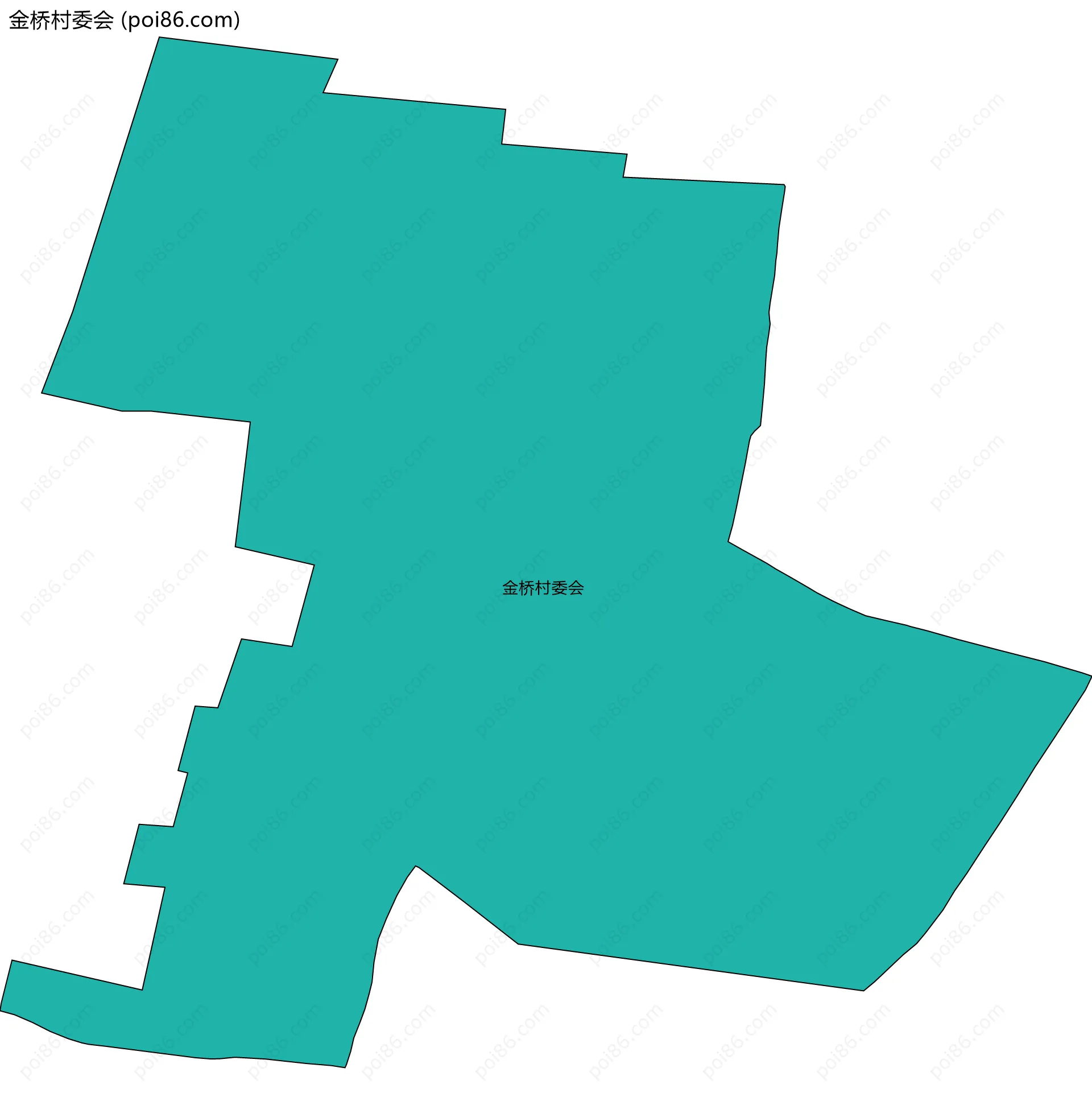 金桥村委会边界地图