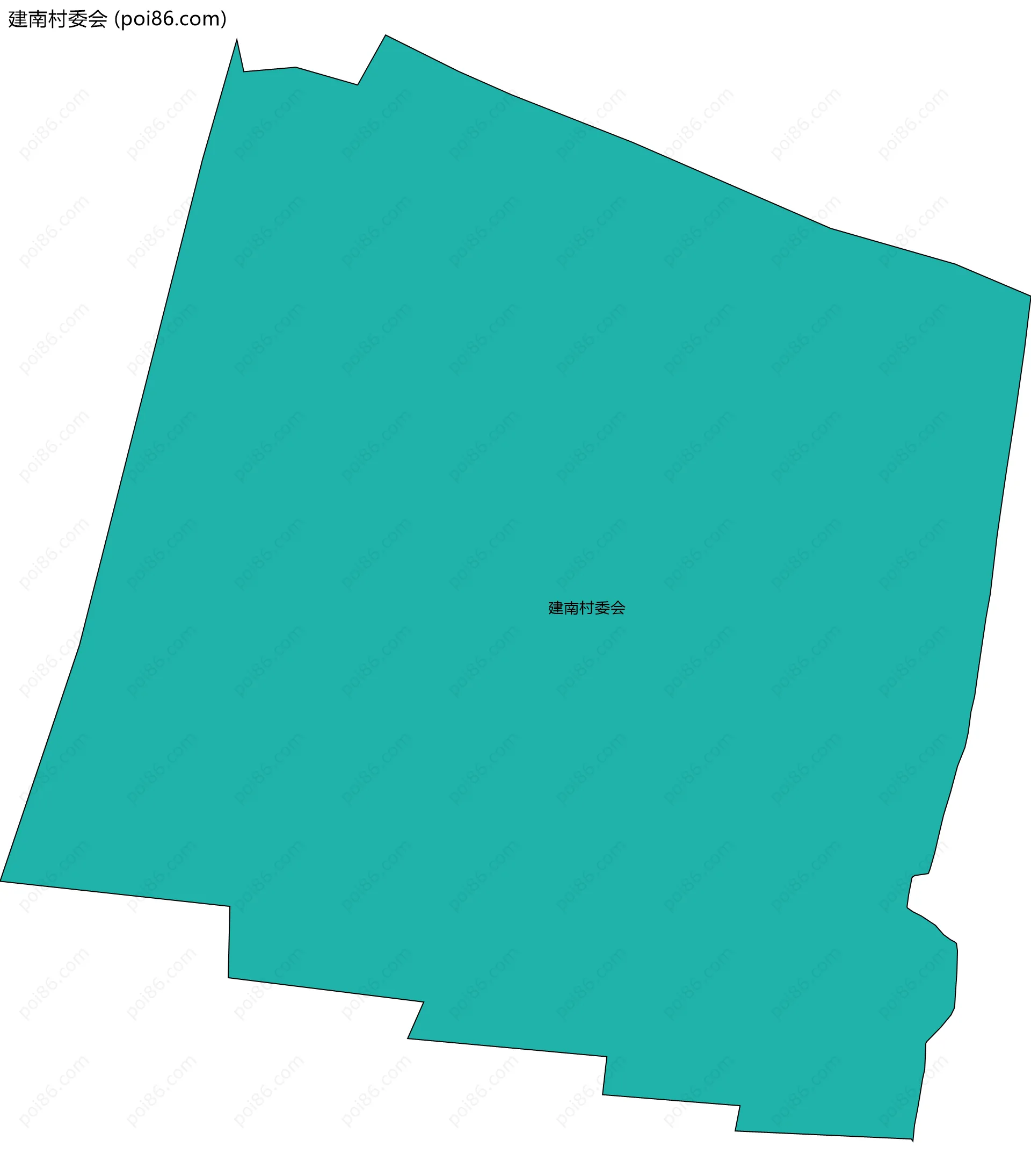 建南村委会边界地图