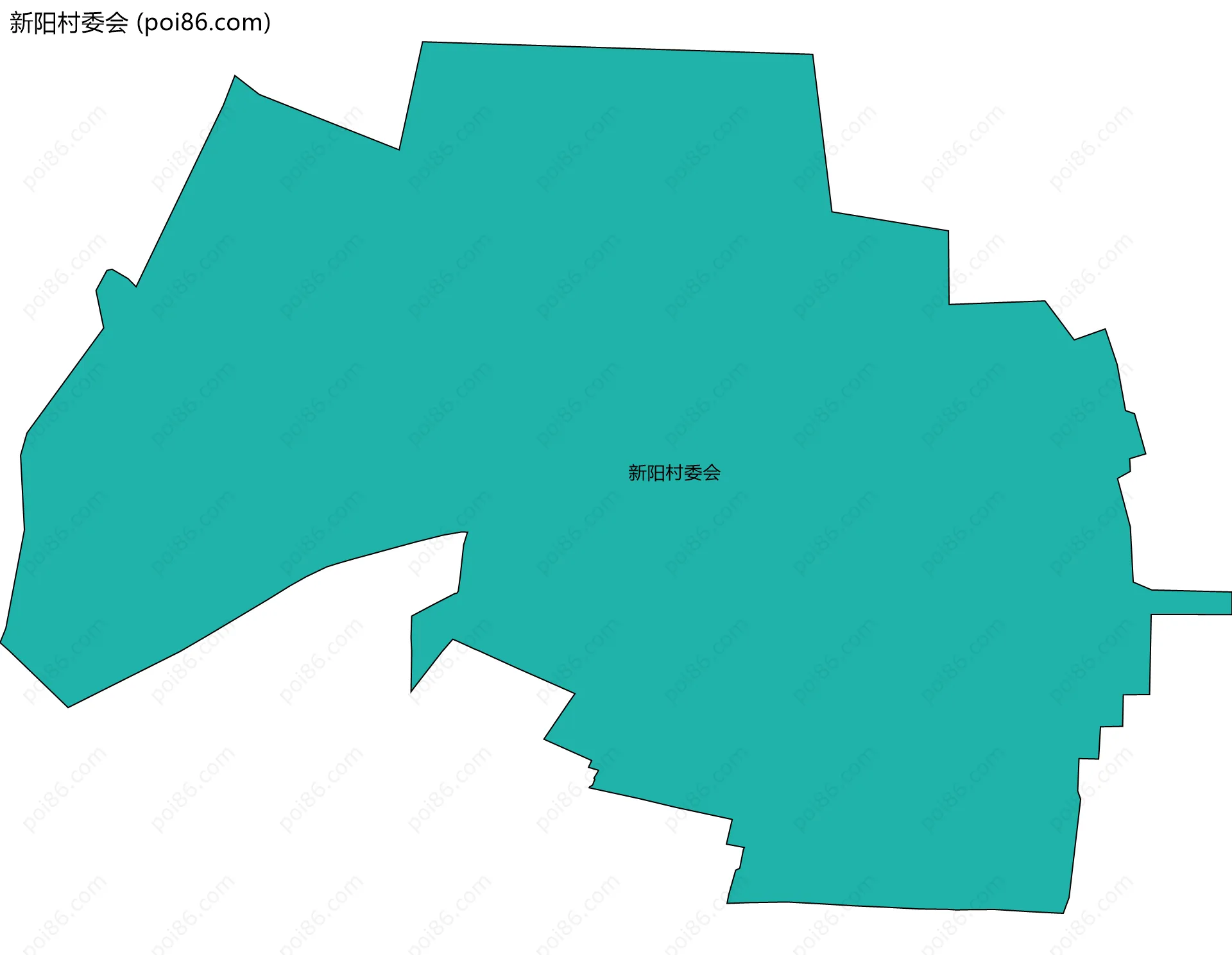新阳村委会边界地图