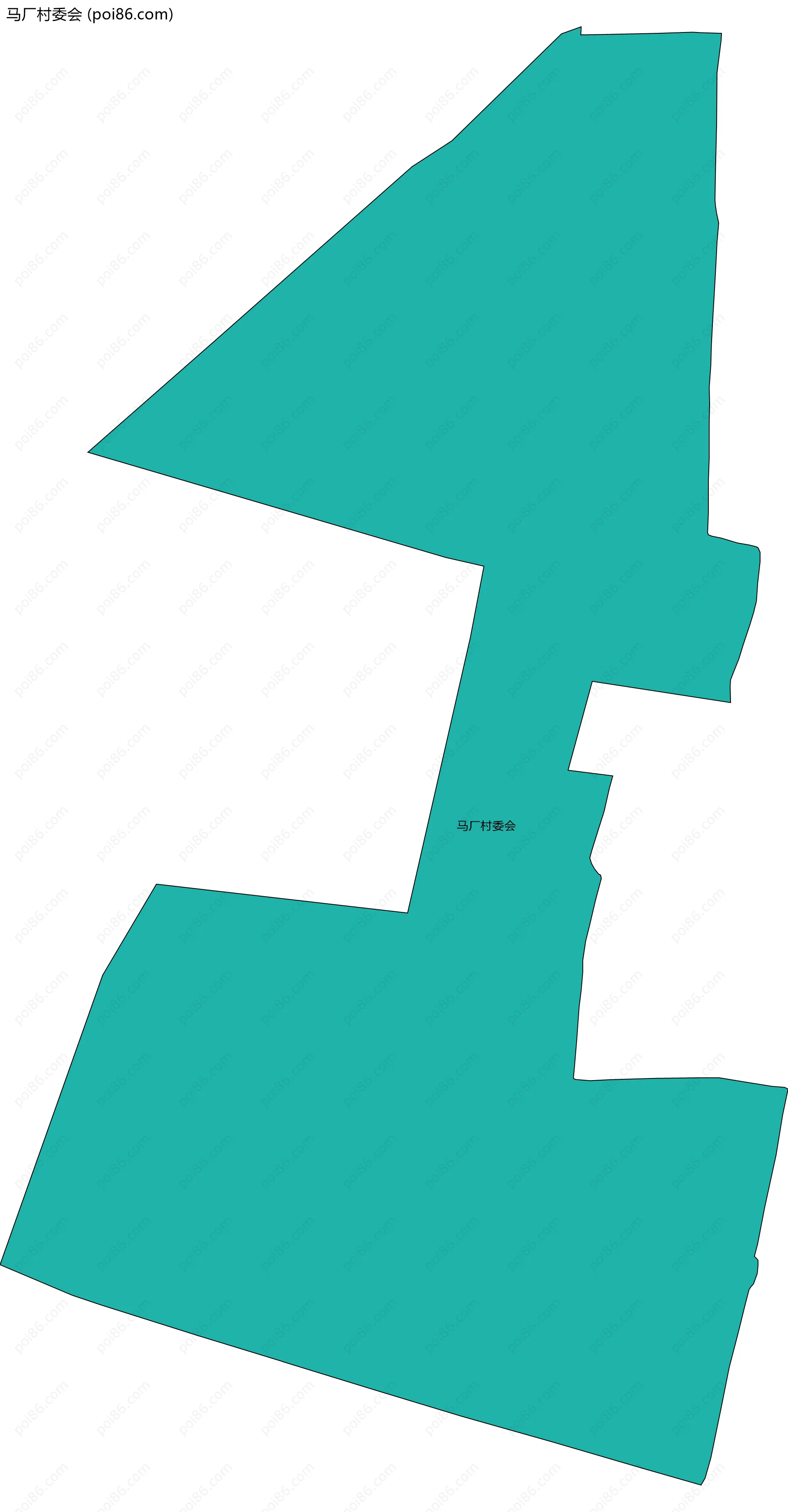 马厂村委会边界地图