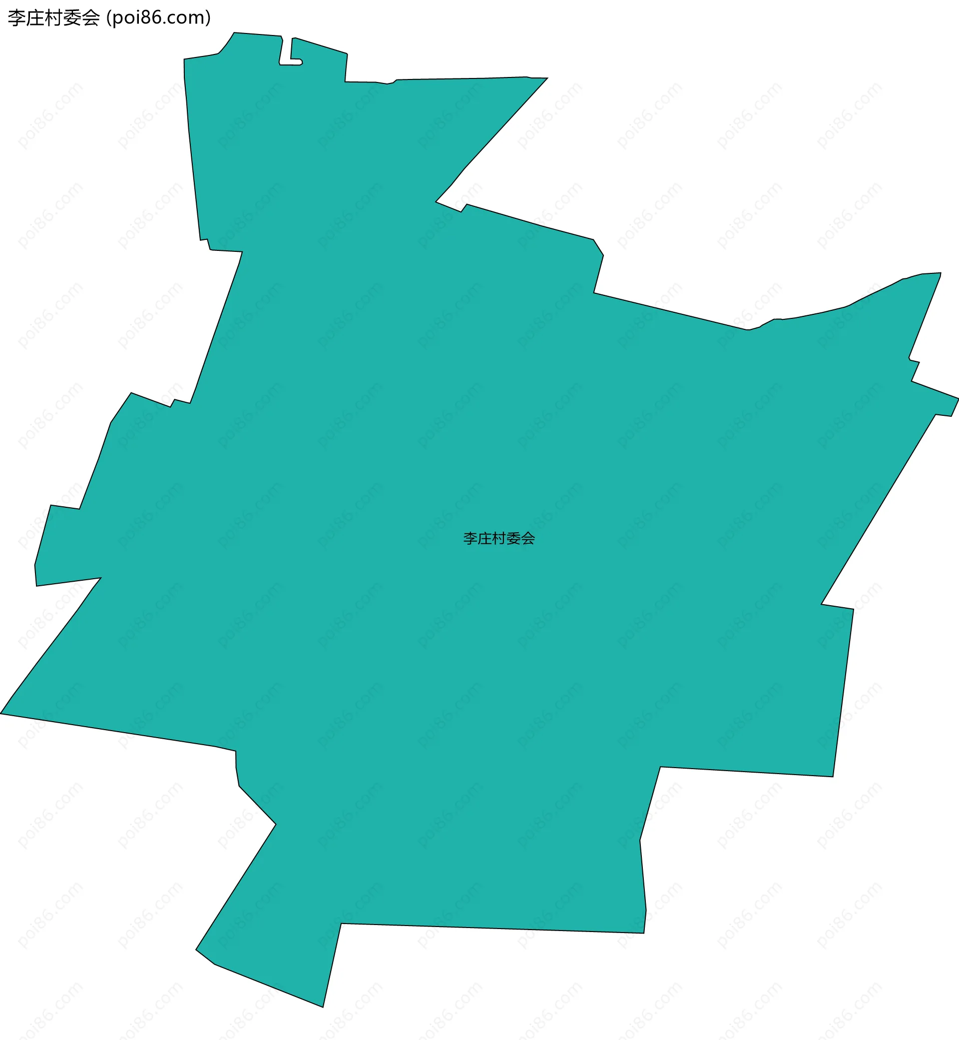 李庄村委会边界地图