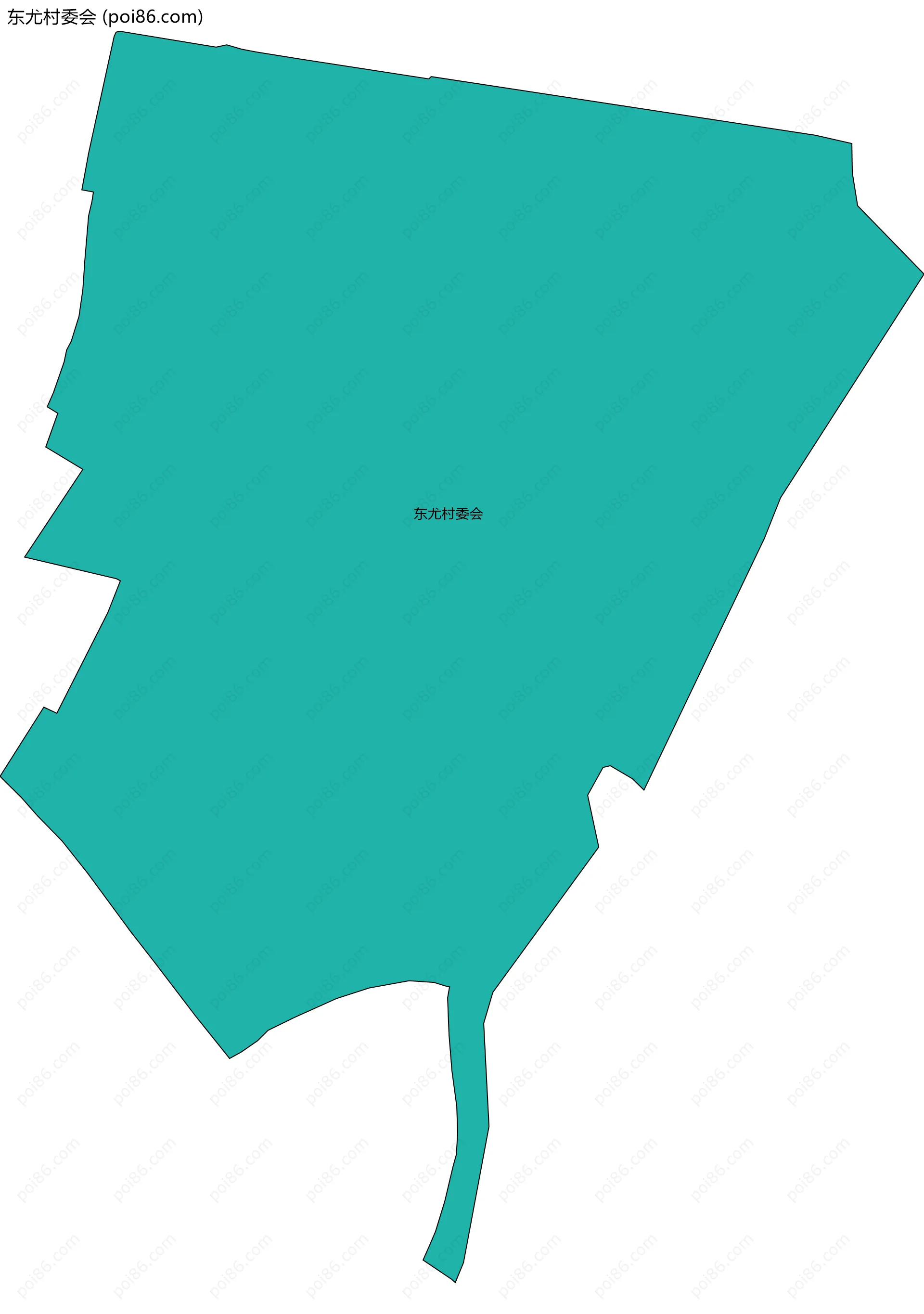 东尤村委会边界地图