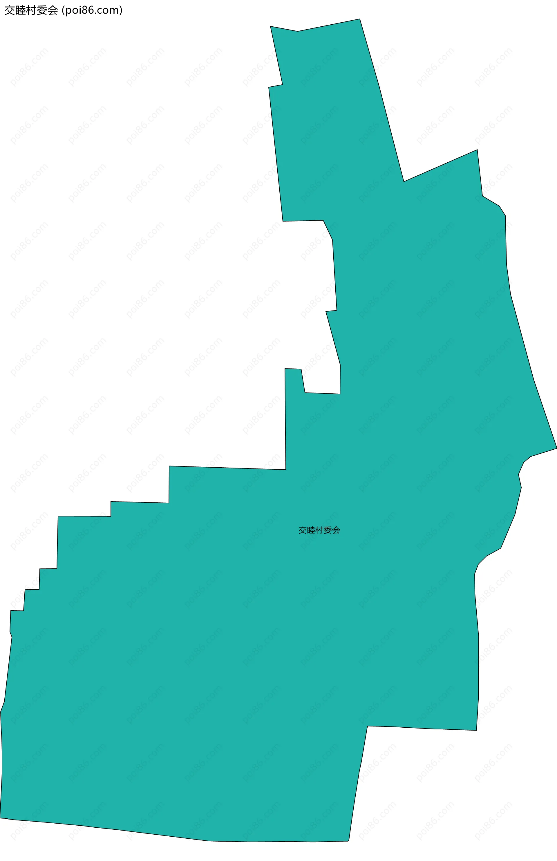 交睦村委会边界地图