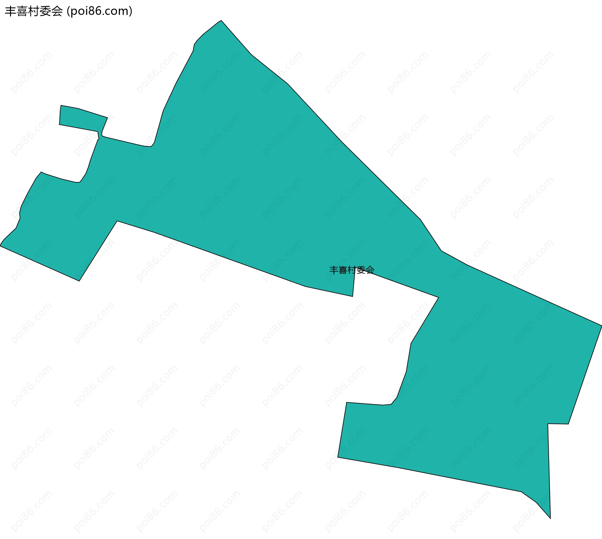 丰喜村委会边界地图