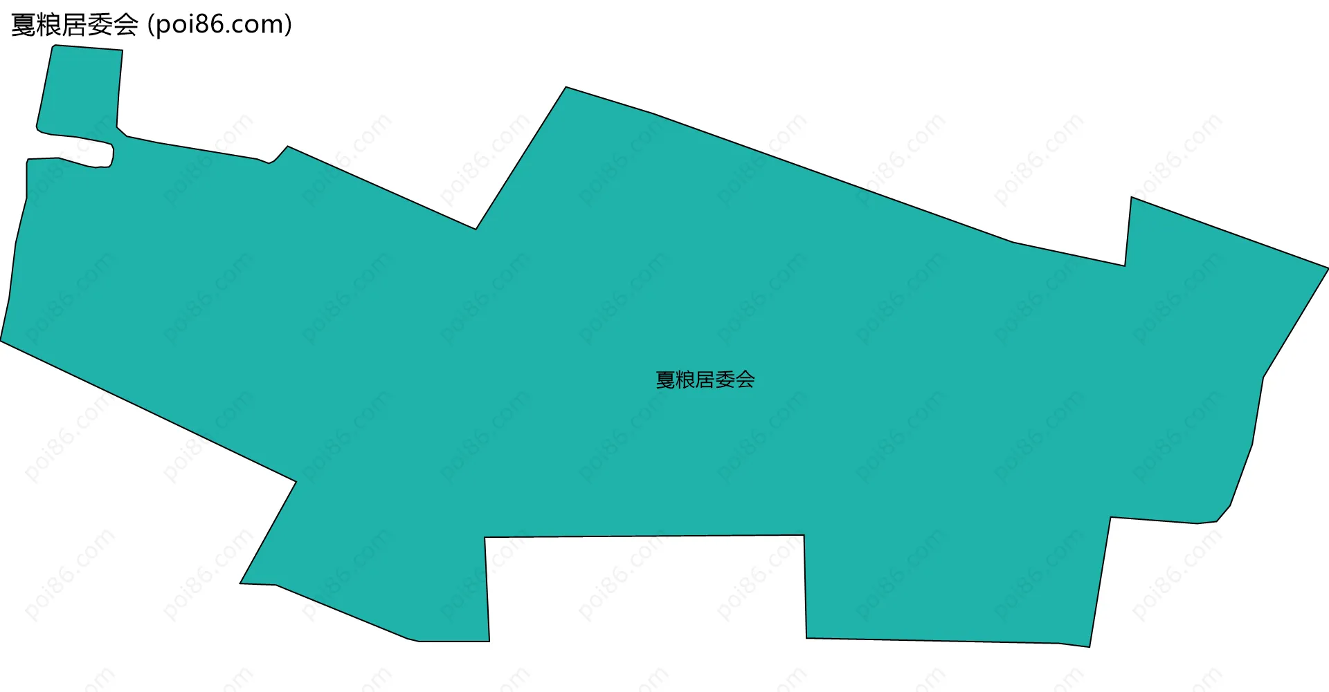 戛粮居委会边界地图