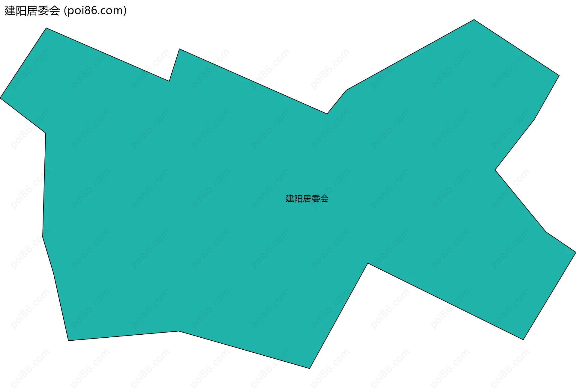 建阳居委会边界地图