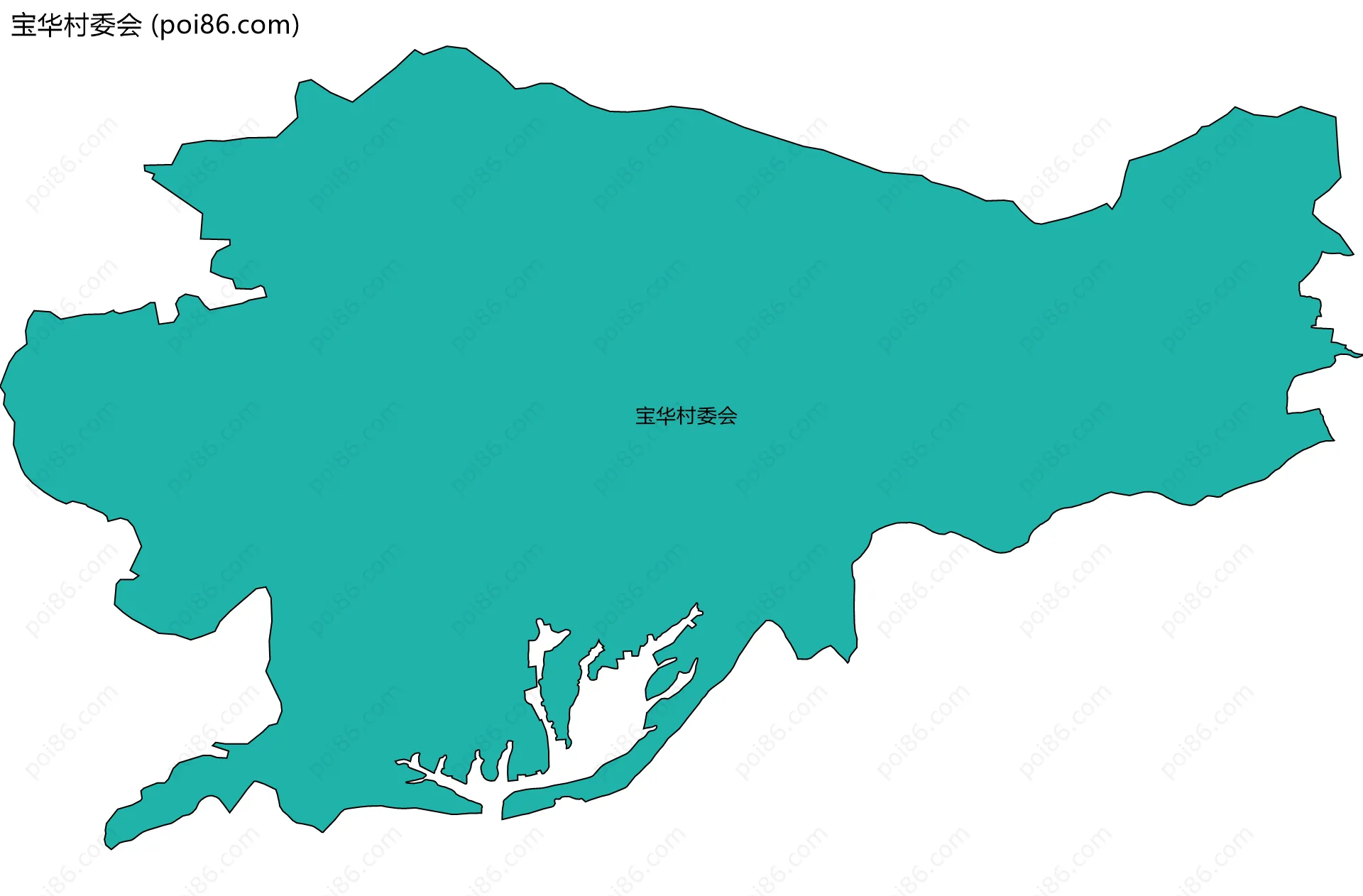 宝华村委会边界地图