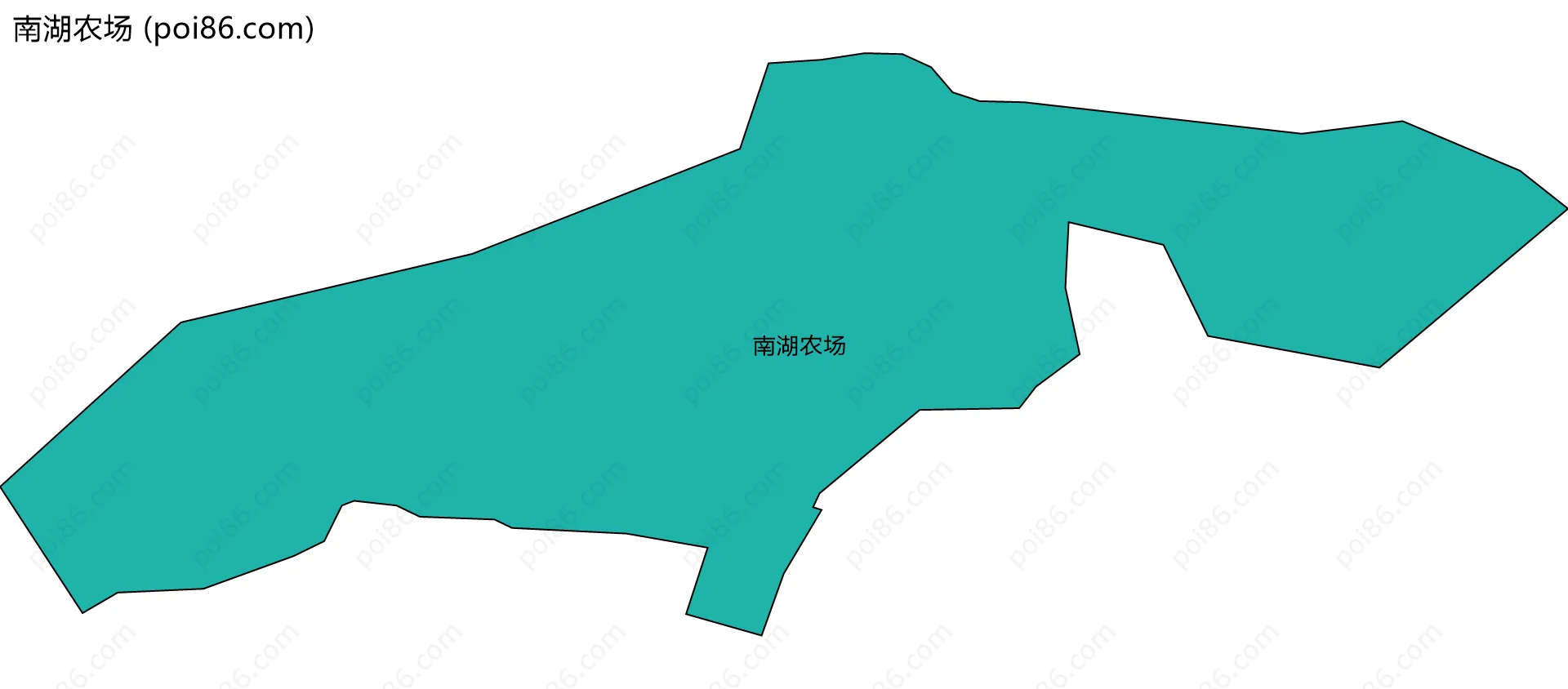 南湖农场边界地图