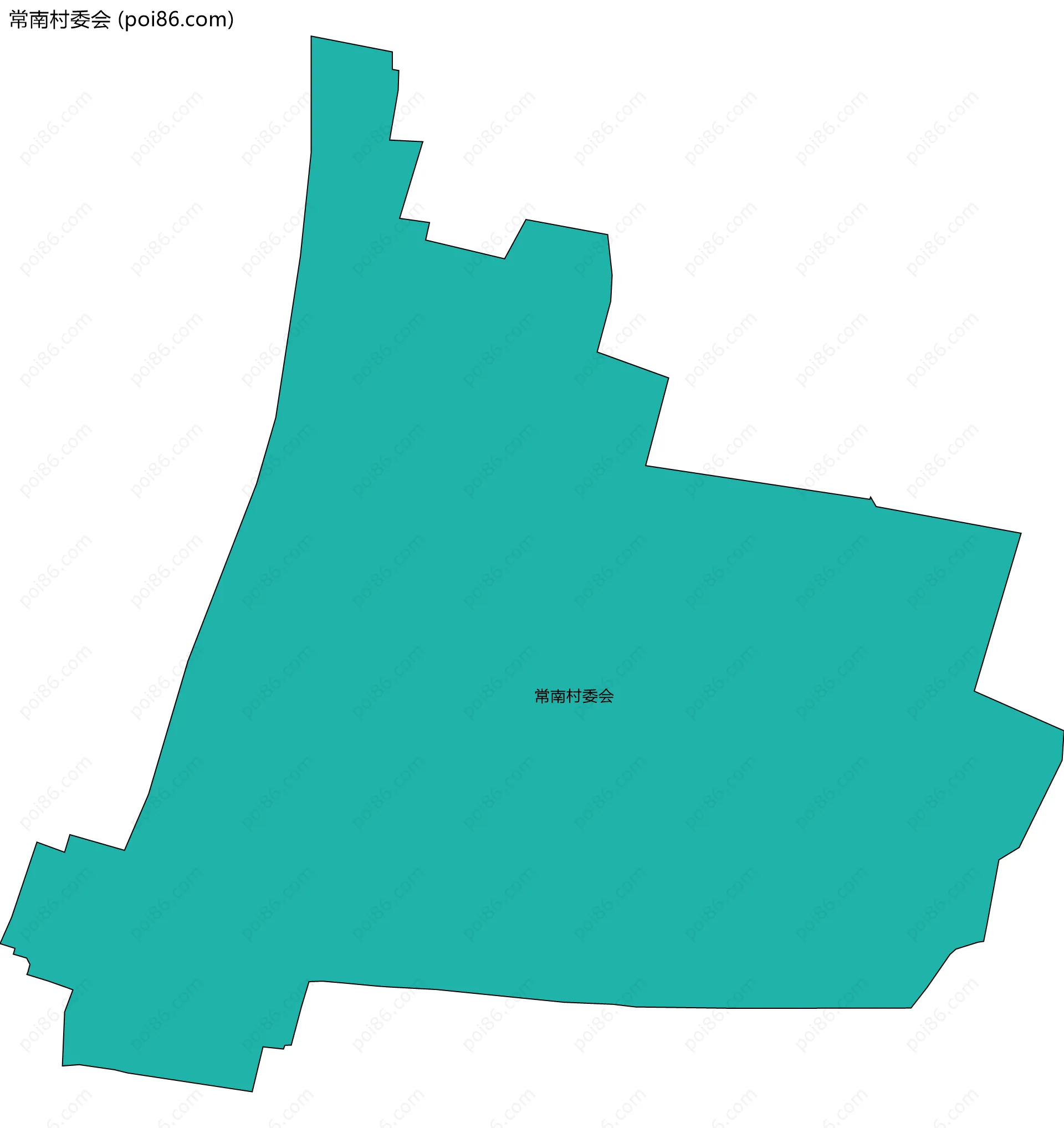 常南村委会边界地图