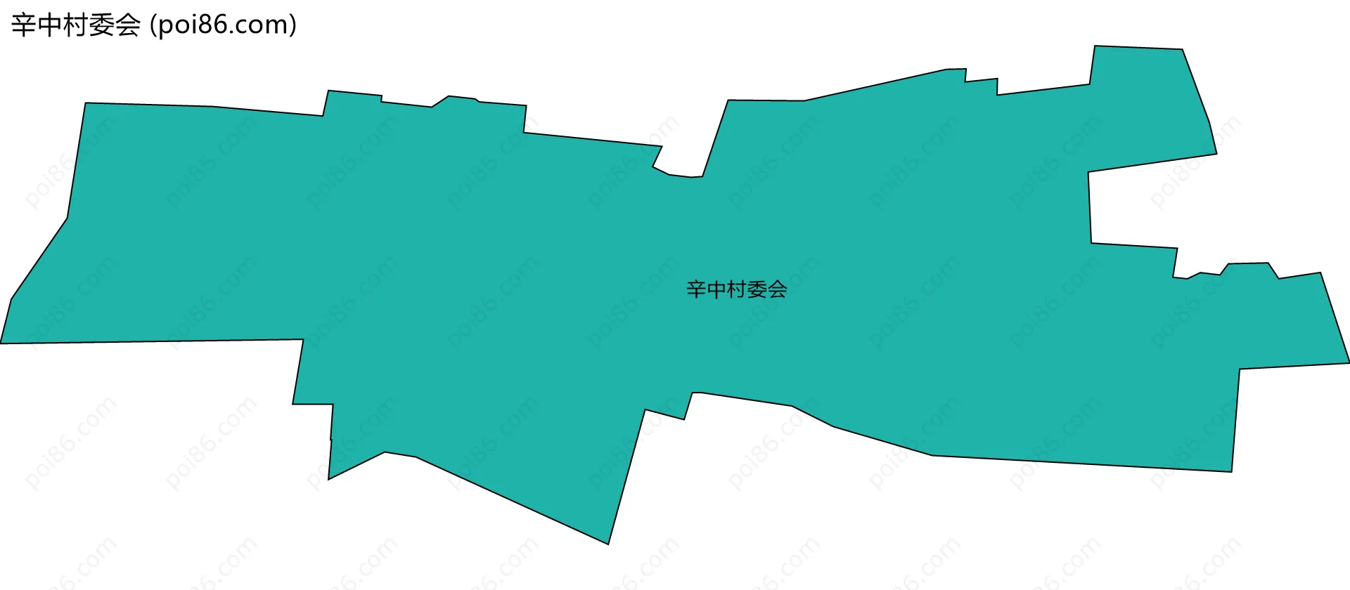 辛中村委会边界地图