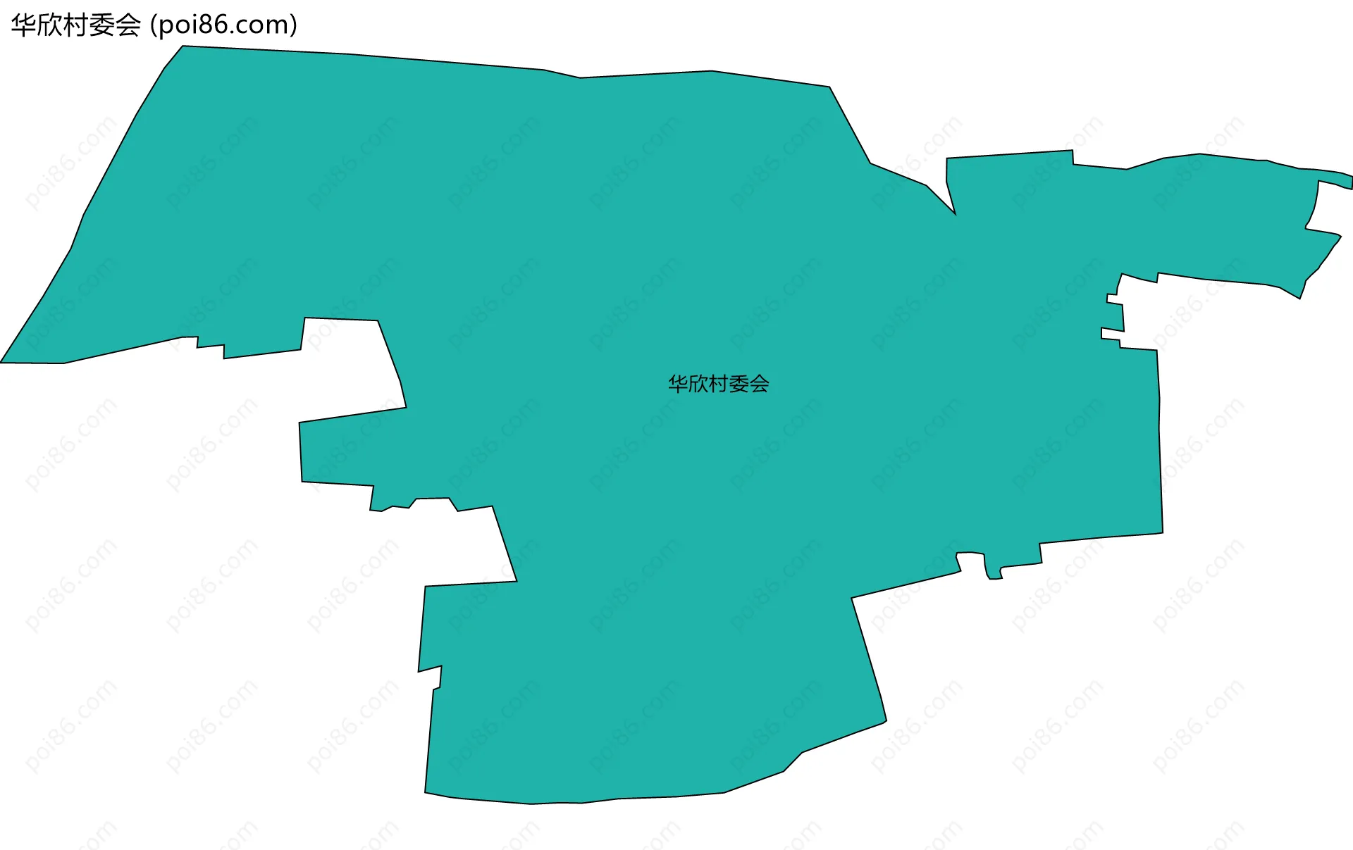 华欣村委会边界地图