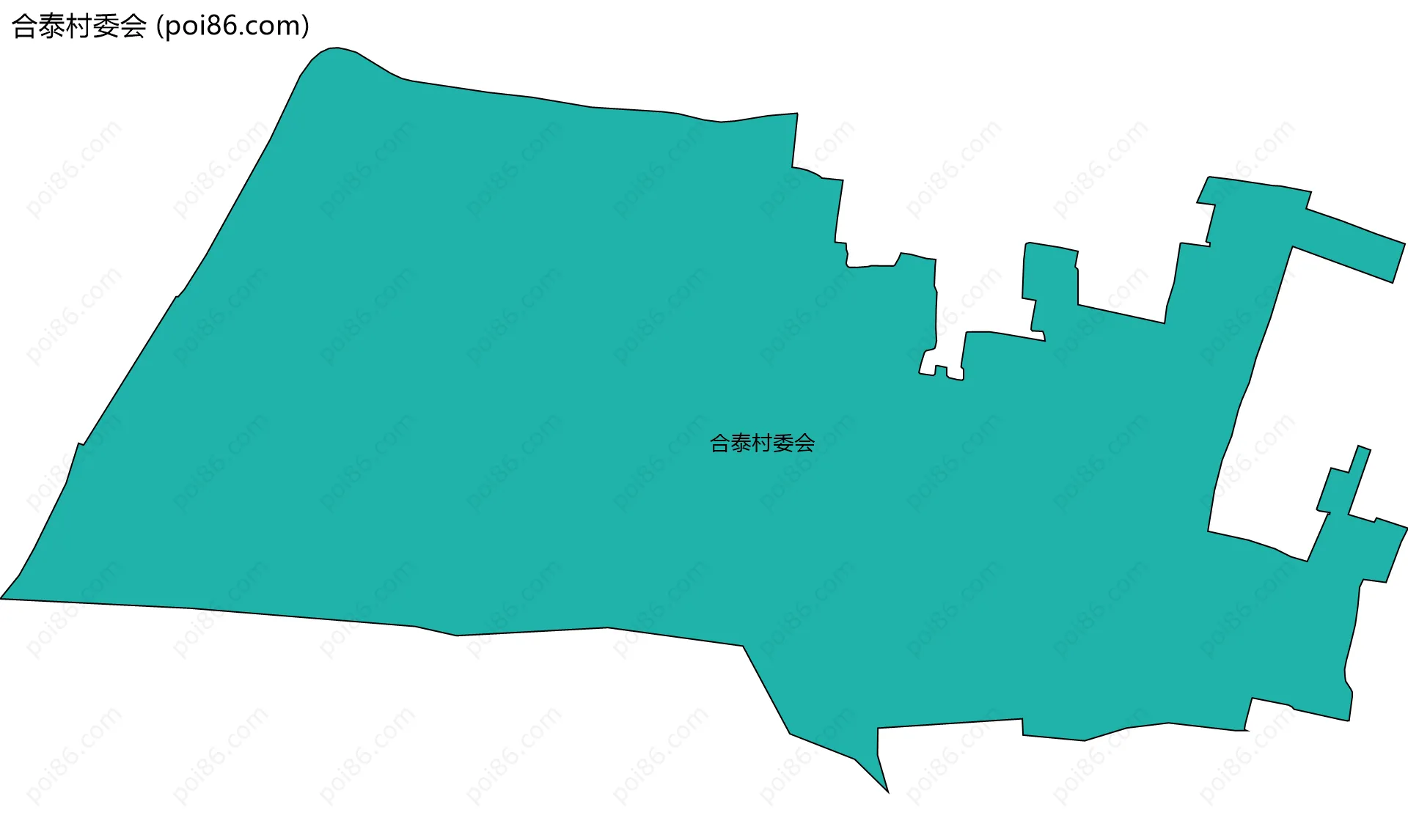 合泰村委会边界地图