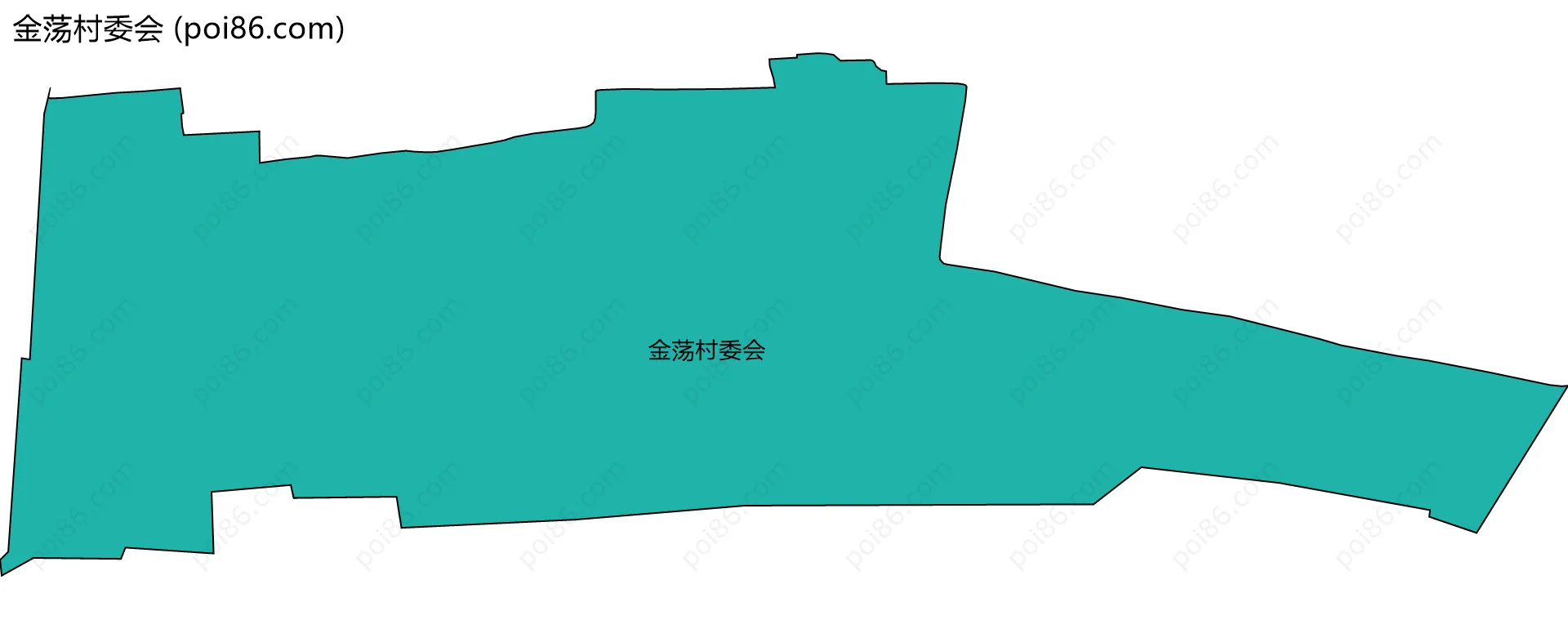 金荡村委会边界地图