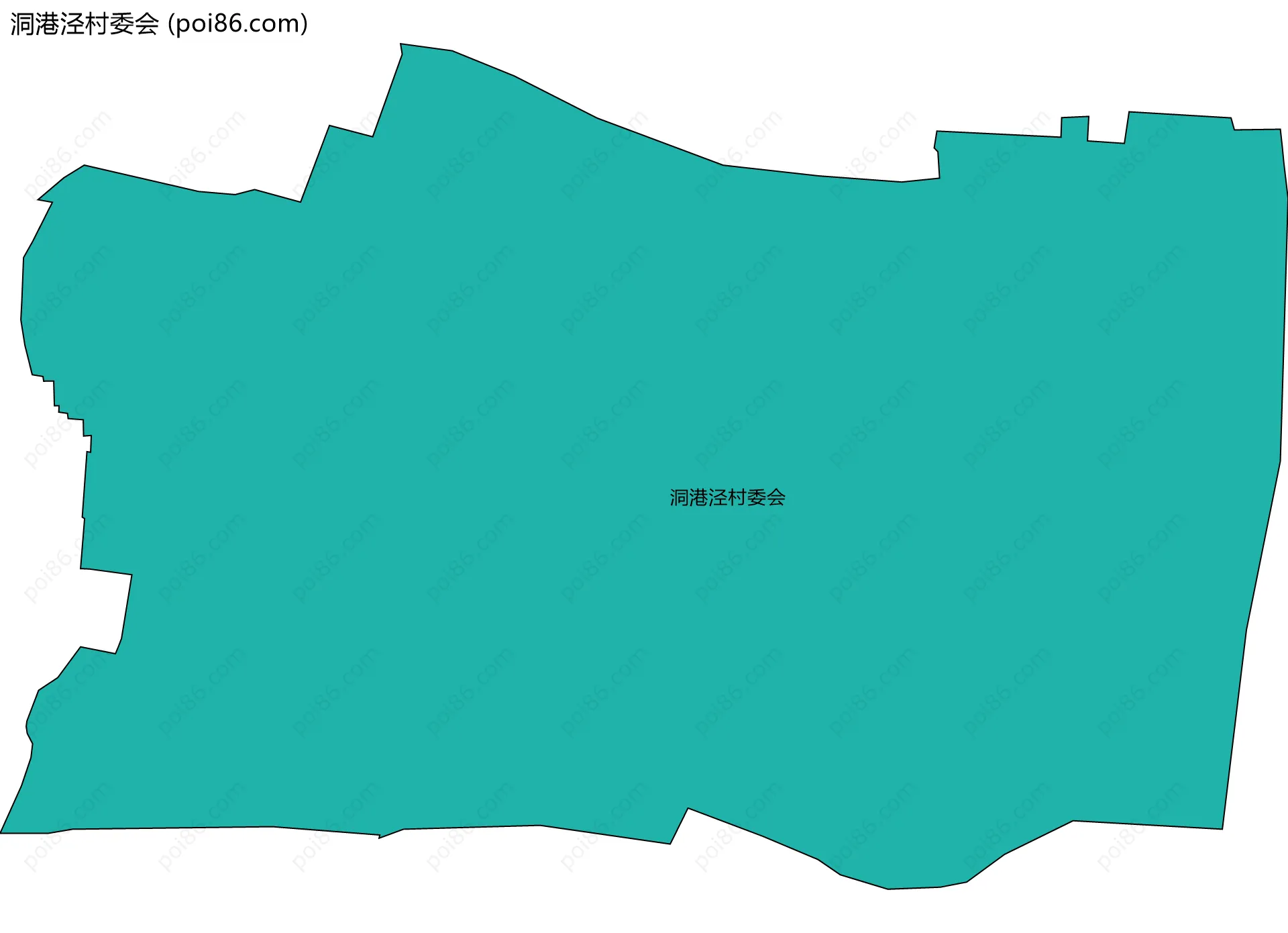 洞港泾村委会边界地图